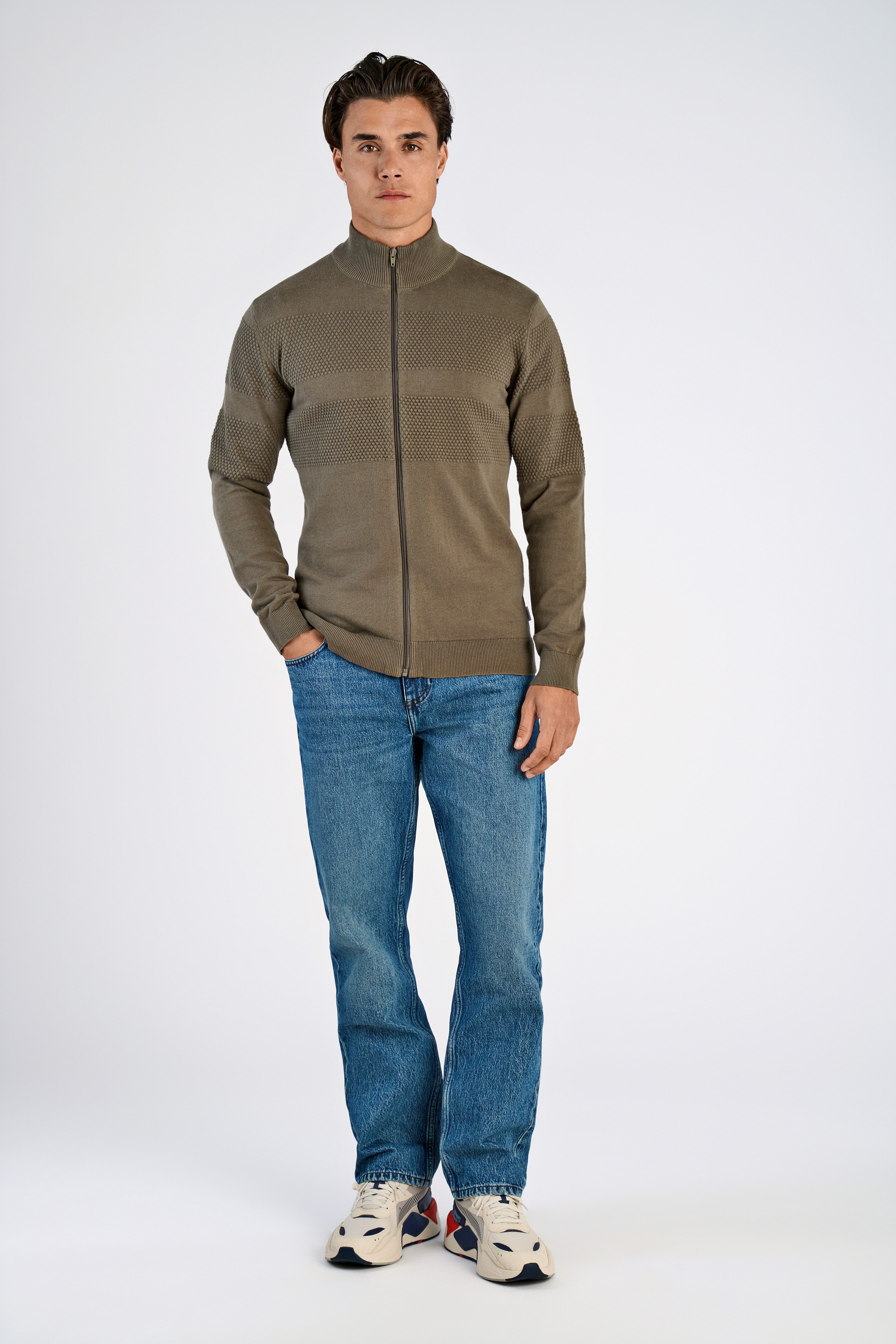 LINDBERGH Vest met staande kraag en ritssluiting