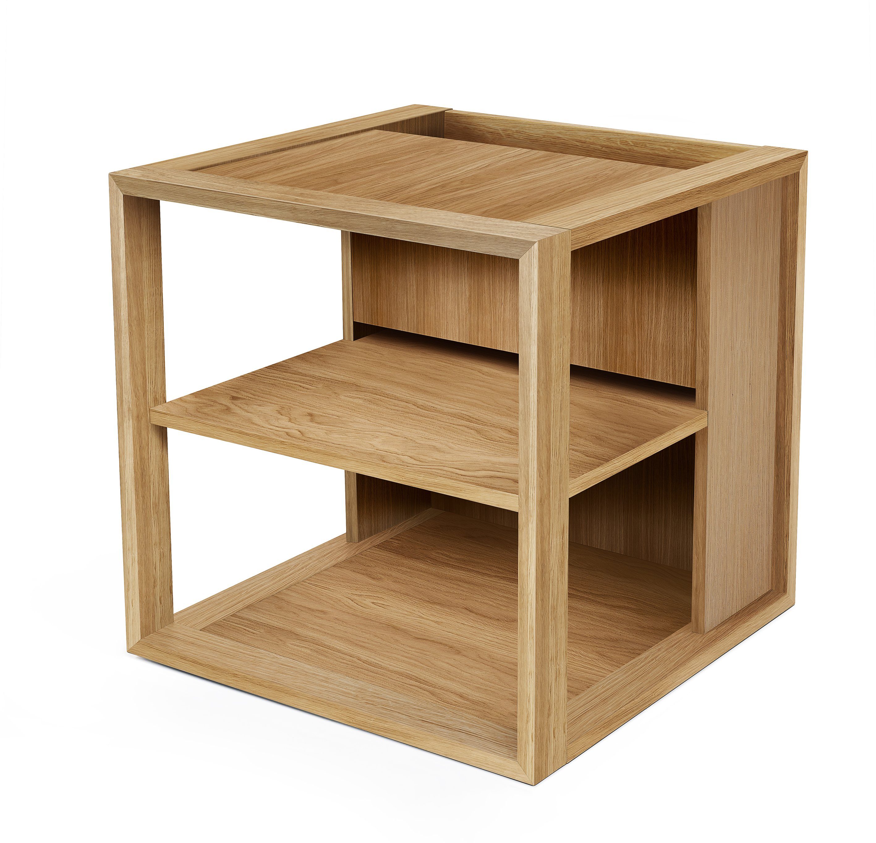Woodman Salontafel Cube Houtfineer van eiken salontafels