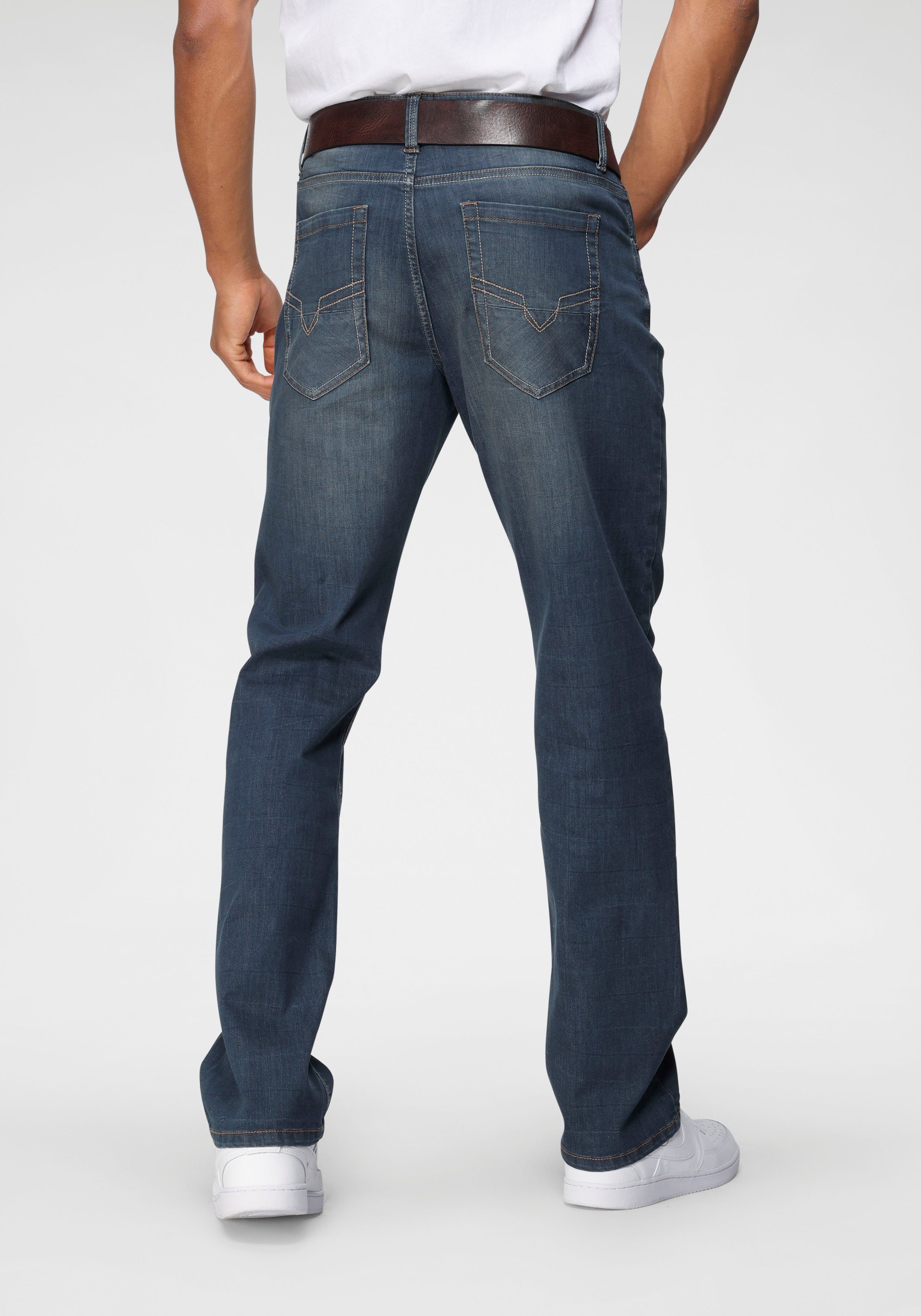 H.I.S Comfort fit jeans ANTIN comfortabele pasvorm, rechte pasvorm, met used-wassing
