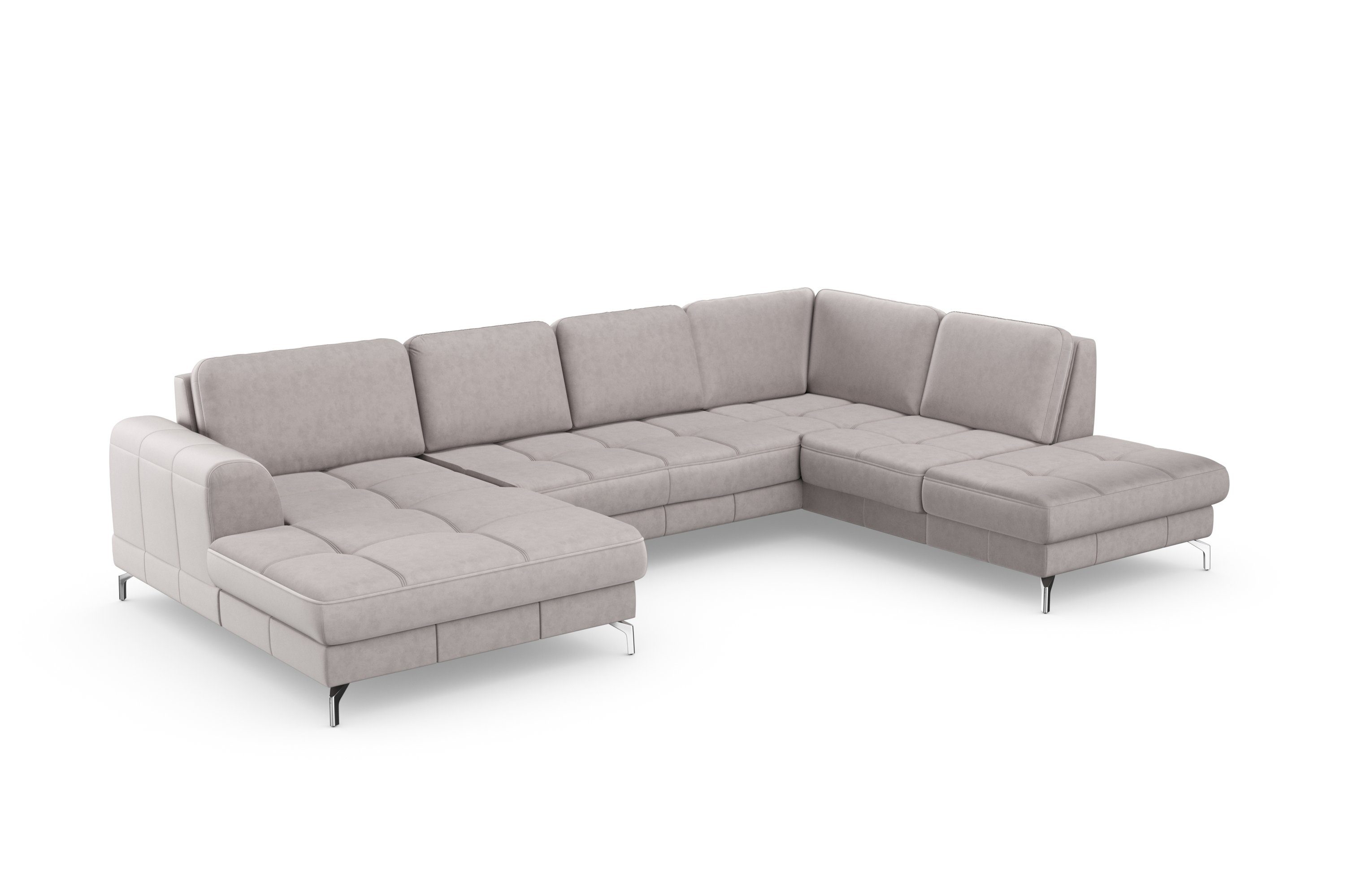 sit&more Zithoek Bendigo U-vorm inclusief zitdiepteverstelling, bodemvrijheid 12 cm, in 2 pootkleuren