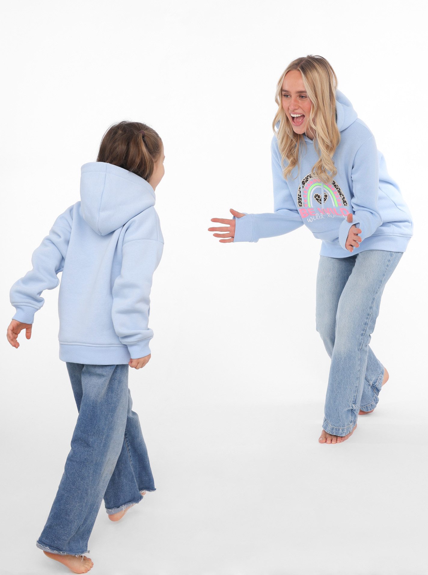 Zwillingsherz Hoodie "Nicki" met mini me-stijl voor moeders & dochters