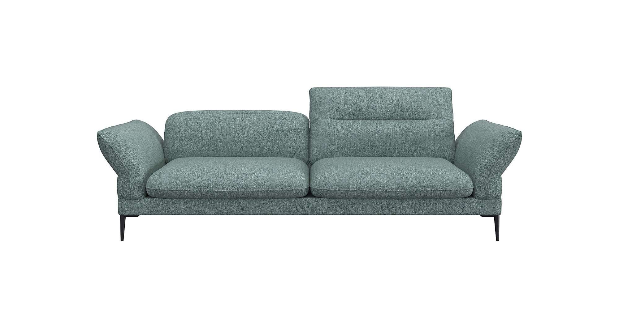 FLEXLUX 3-zitsbank Salino, functie-sofa, relaxsofa Bank met arm- en hoofdeinde verstellingen, koudschuim & staalgolven