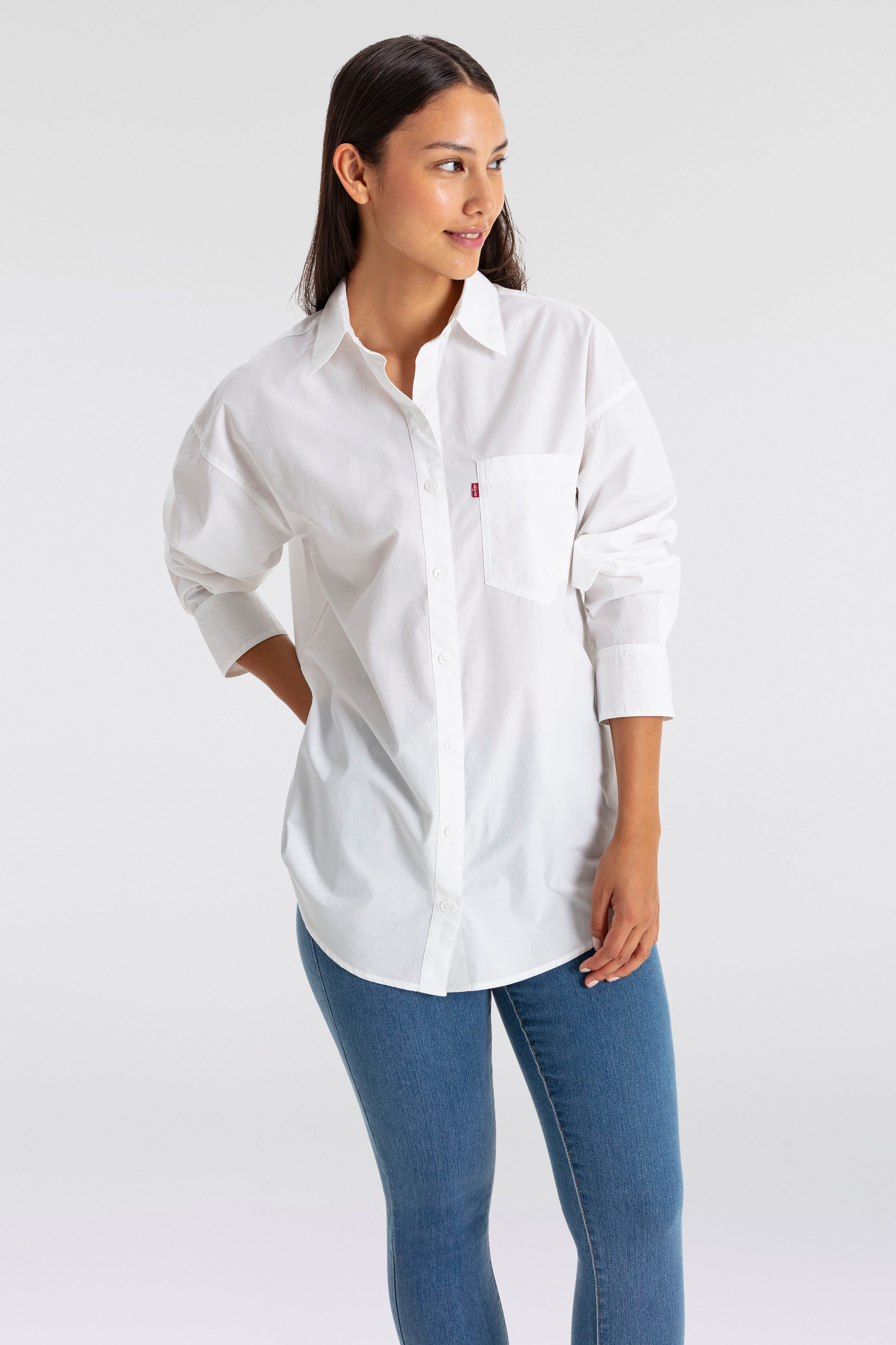 Levi's Overhemdblouse Lola in trendy oversized stijl