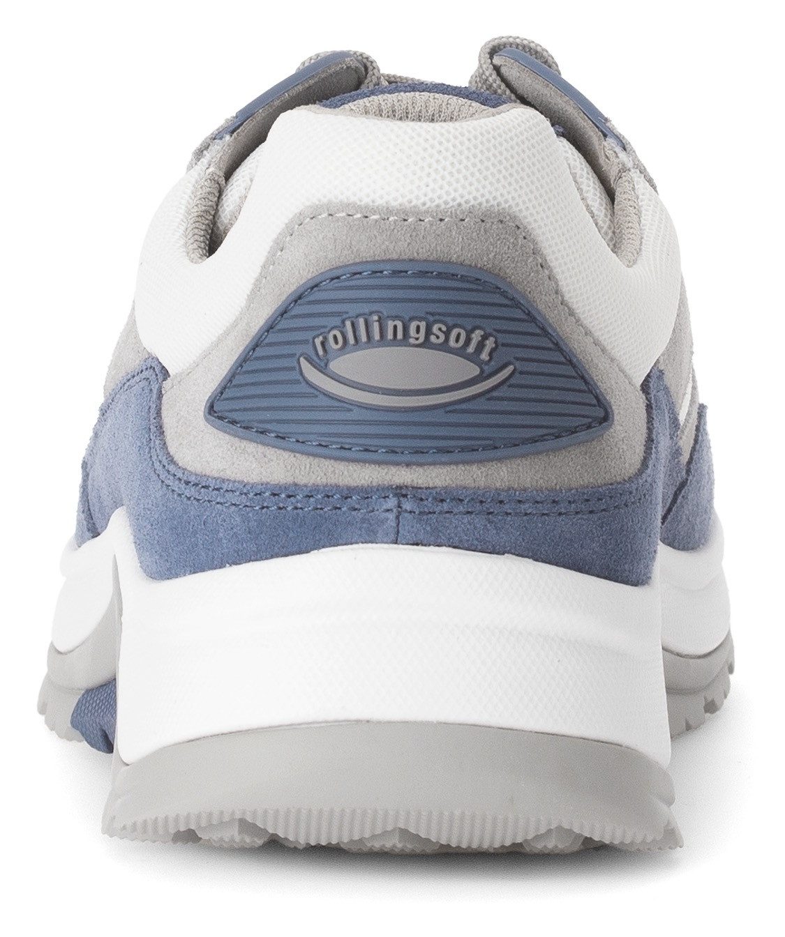 Gabor Rollingsoft Sneakers met sleehak , vrijetijdsschoen, lage schoen, veterschoen met verwisselbaar voetbed, breedte g