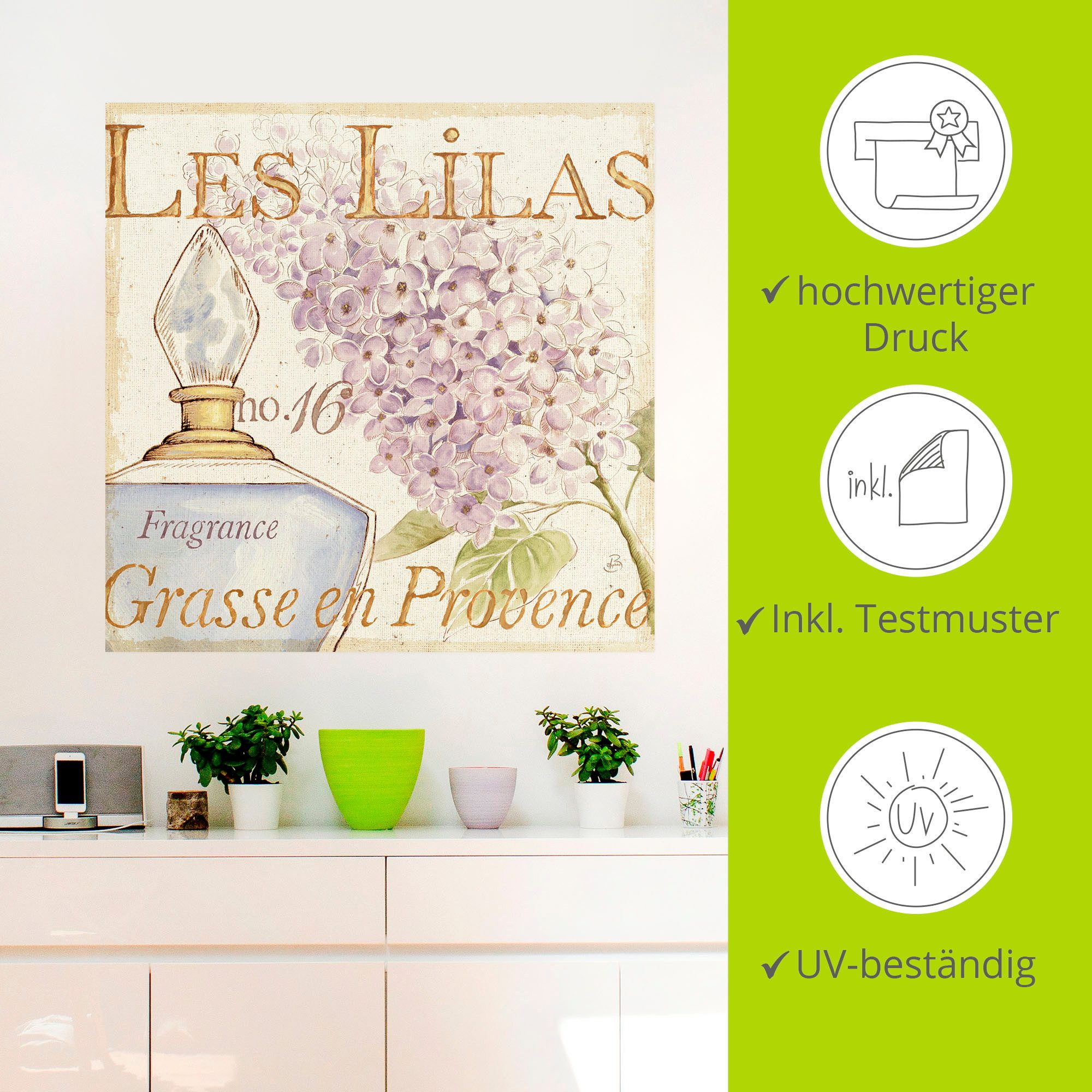 Artland Artprint Bloemen en parfum IV als poster, muursticker in verschillende maten