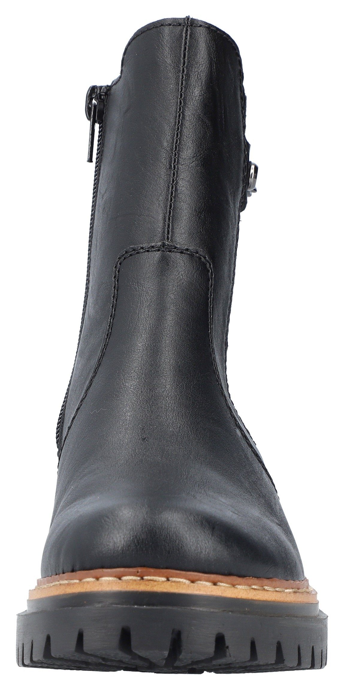 Rieker Chelsea-boots met fijne decoratieve ketting