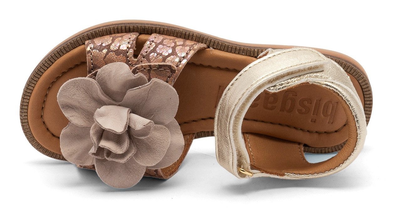 Bisgaard Sandalen Agnes Breedte: normaal , klittenbandschoen, feestdagsschoen van leer, maat sjabloon te downloaden