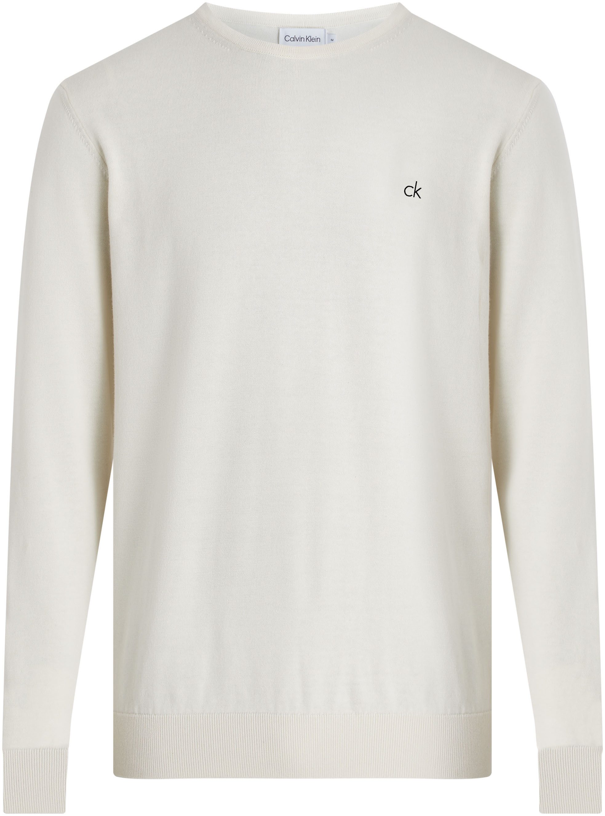 Calvin Klein Trui met ronde hals COTTON SILK BLEND CN SWEATER