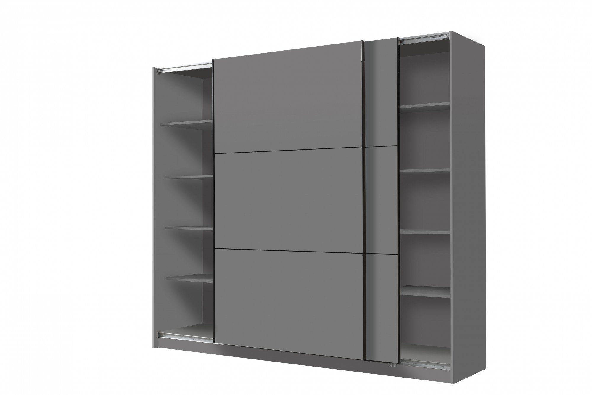 INOSIGN Zweefdeurkast Sierra klassieke kledingkast linnenkast 179 of 217 cm breed met volledige binnenindeling, fsc®-gecertificeerd houtmateriaal