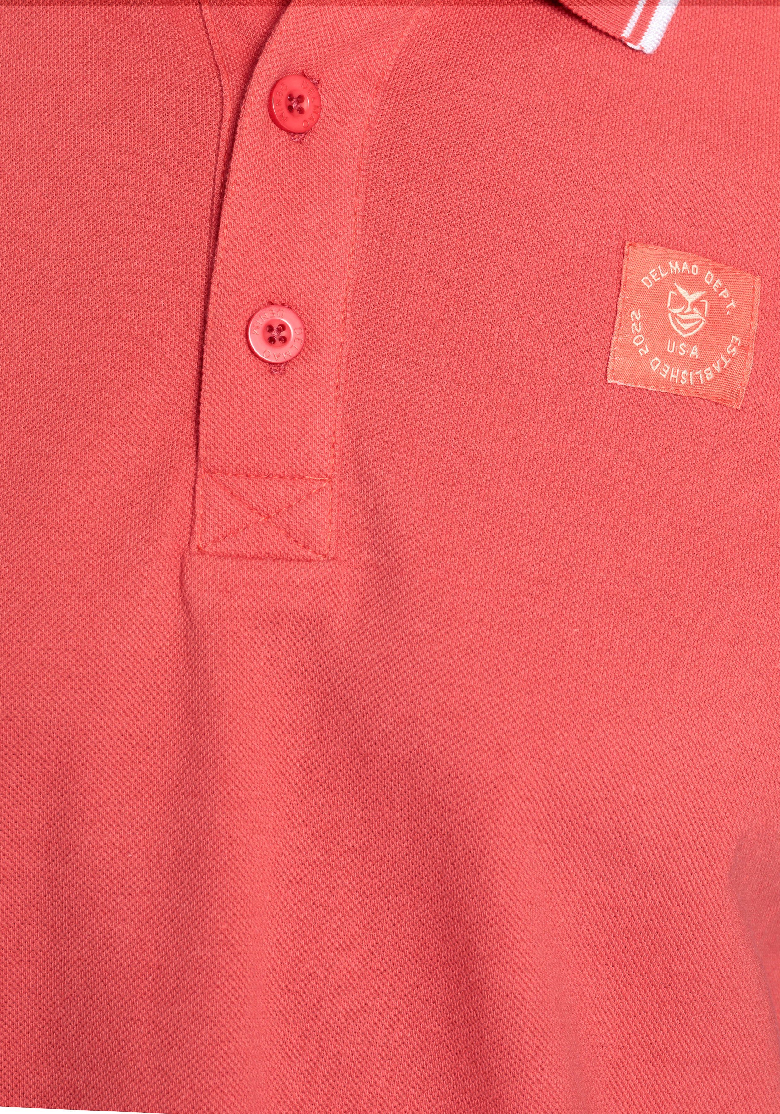 DELMAO Poloshirt Korte mouwen, losse pasvorm, polokraag, voor tennis of golf