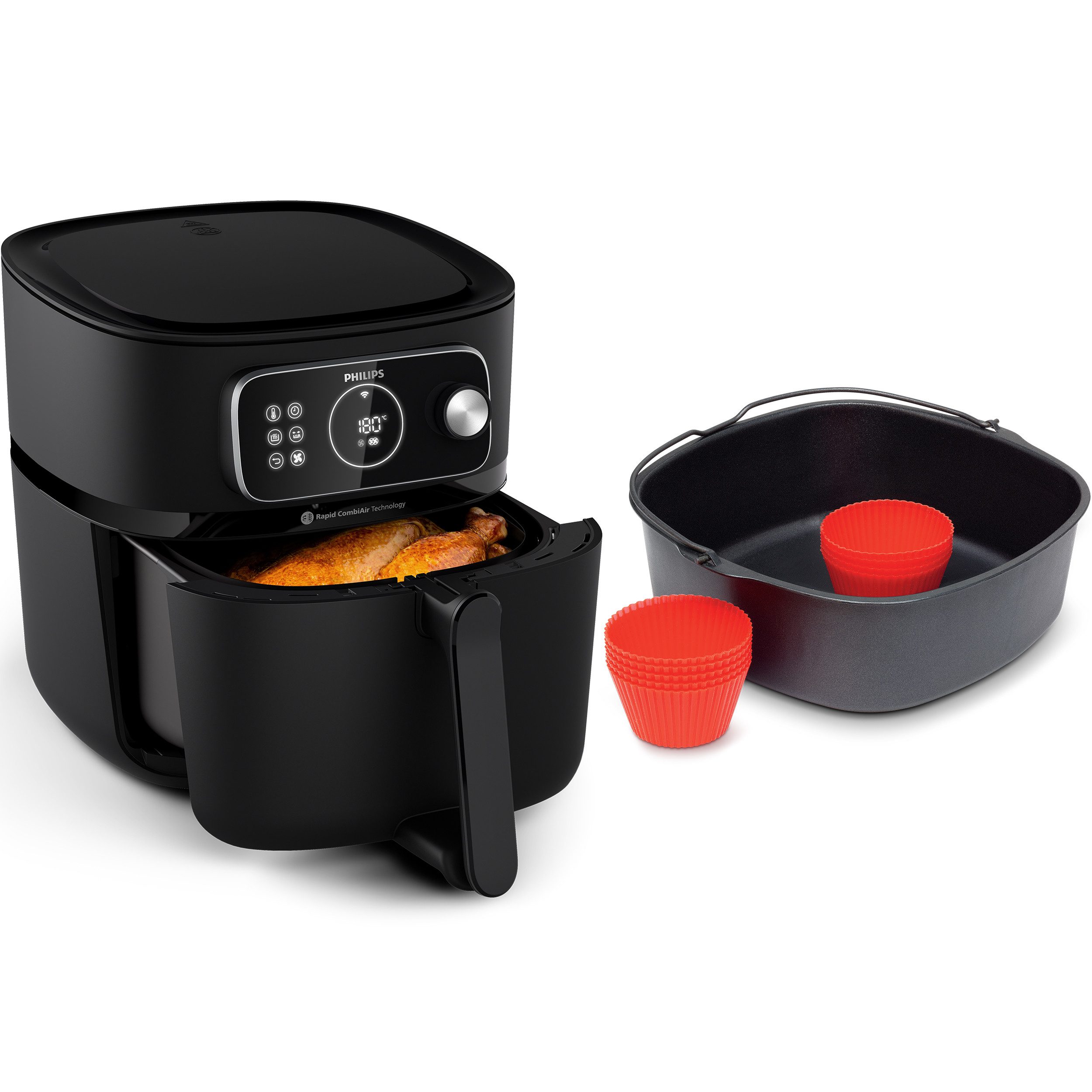 Philips Airfryer Combi Xxl Connected Heteluchtfriteuse Zwart