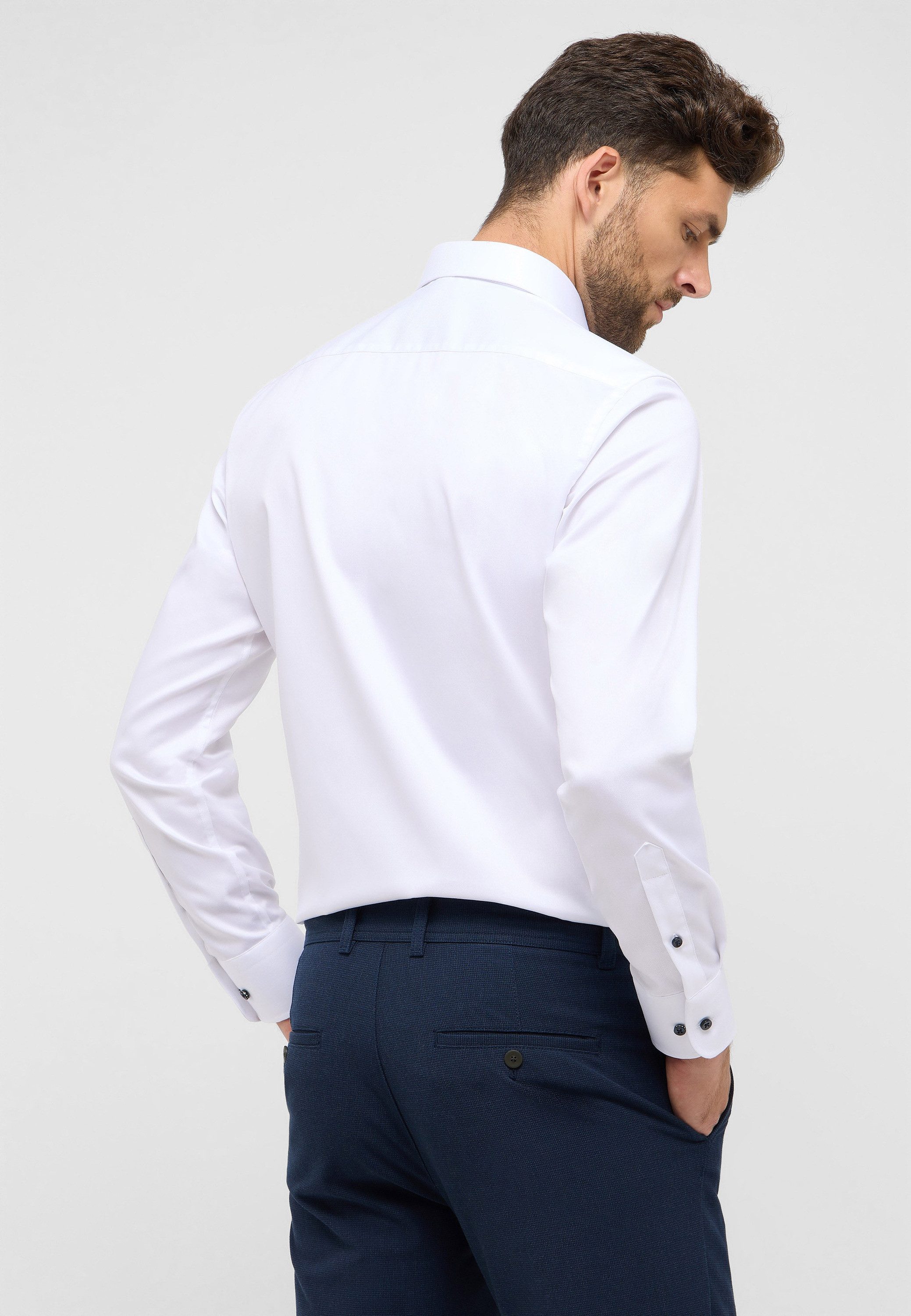 Eterna Overhemd met lange mouwen MODERN FIT NON IRON (strijkvrij)