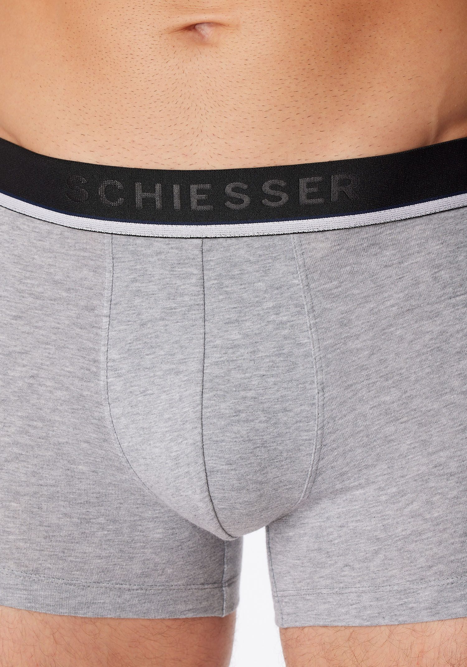 Schiesser Boxershort 95/5 met sportieve logo-webband (3 stuks)