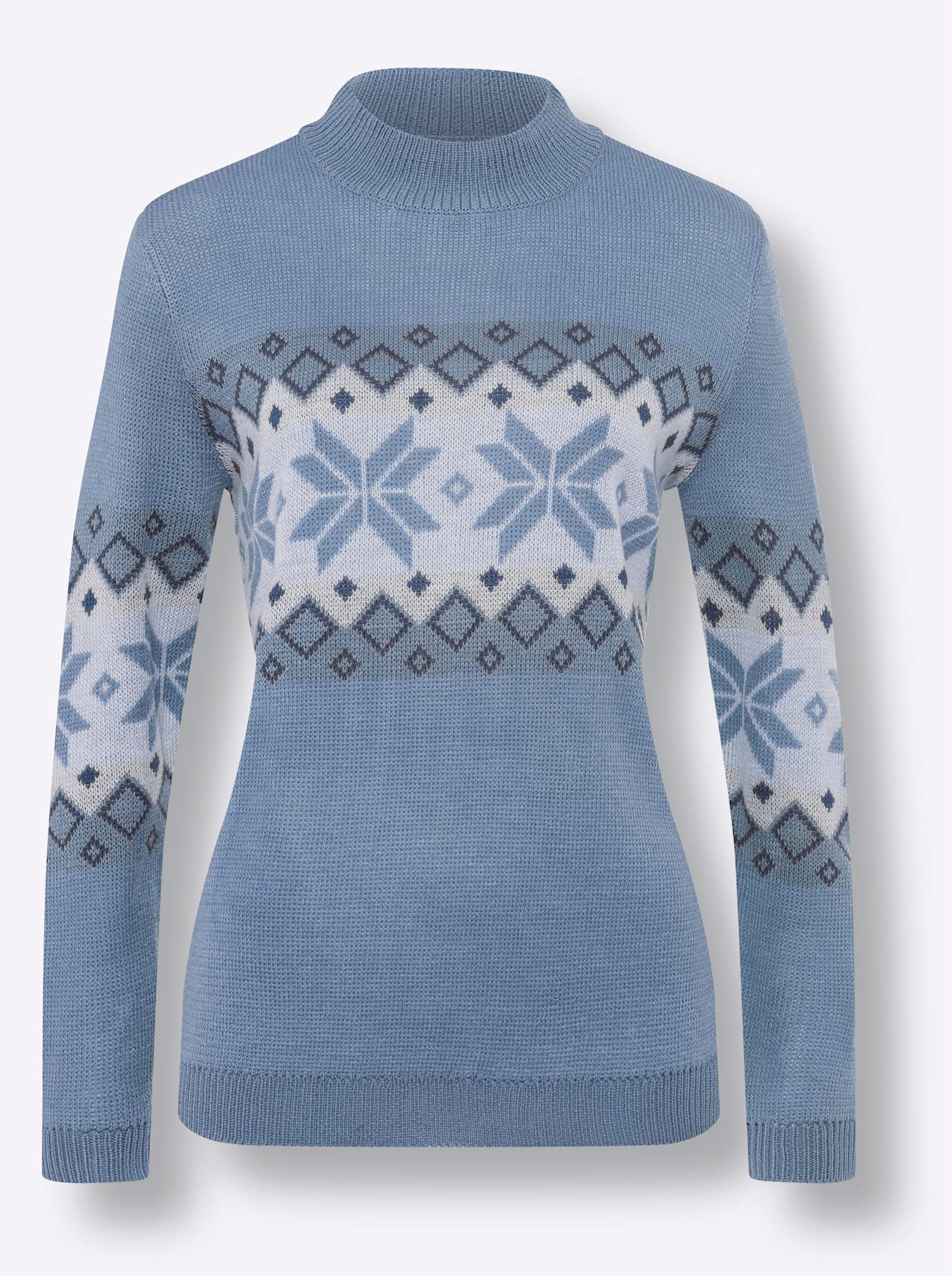 Classic Basics Noorse Trui met opstaande kraag