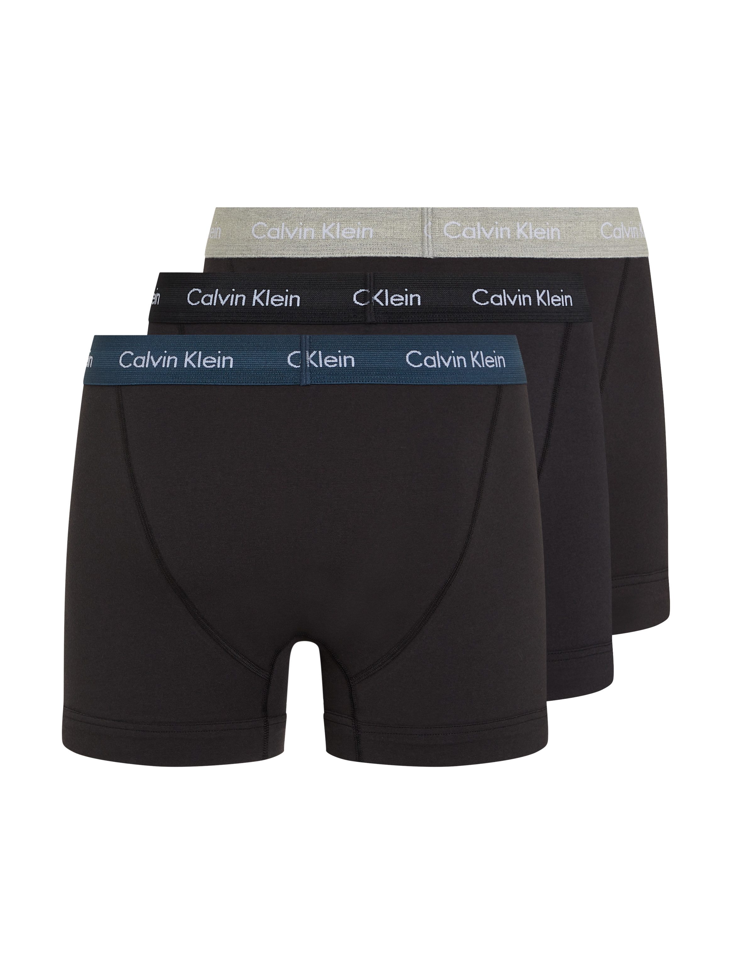 Calvin Klein Trunk 3PK met logo-elastische tailleband (3 stuks) (3 stuks)