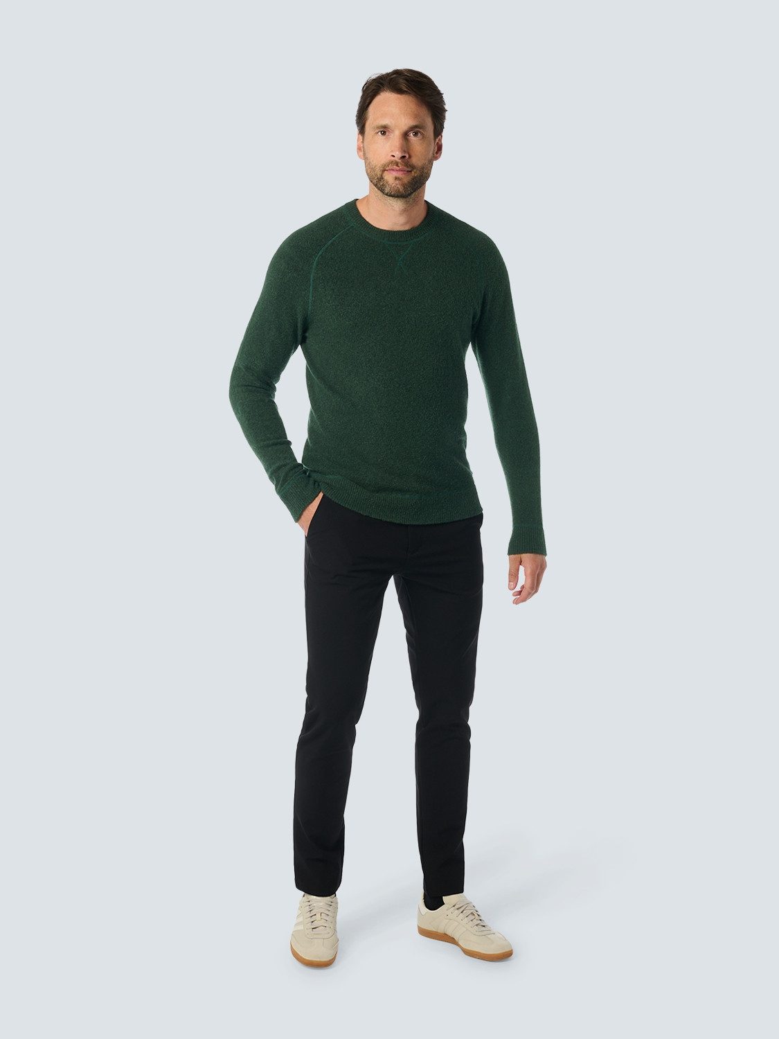 NO EXCESS Gebreide trui in gemêleerde look