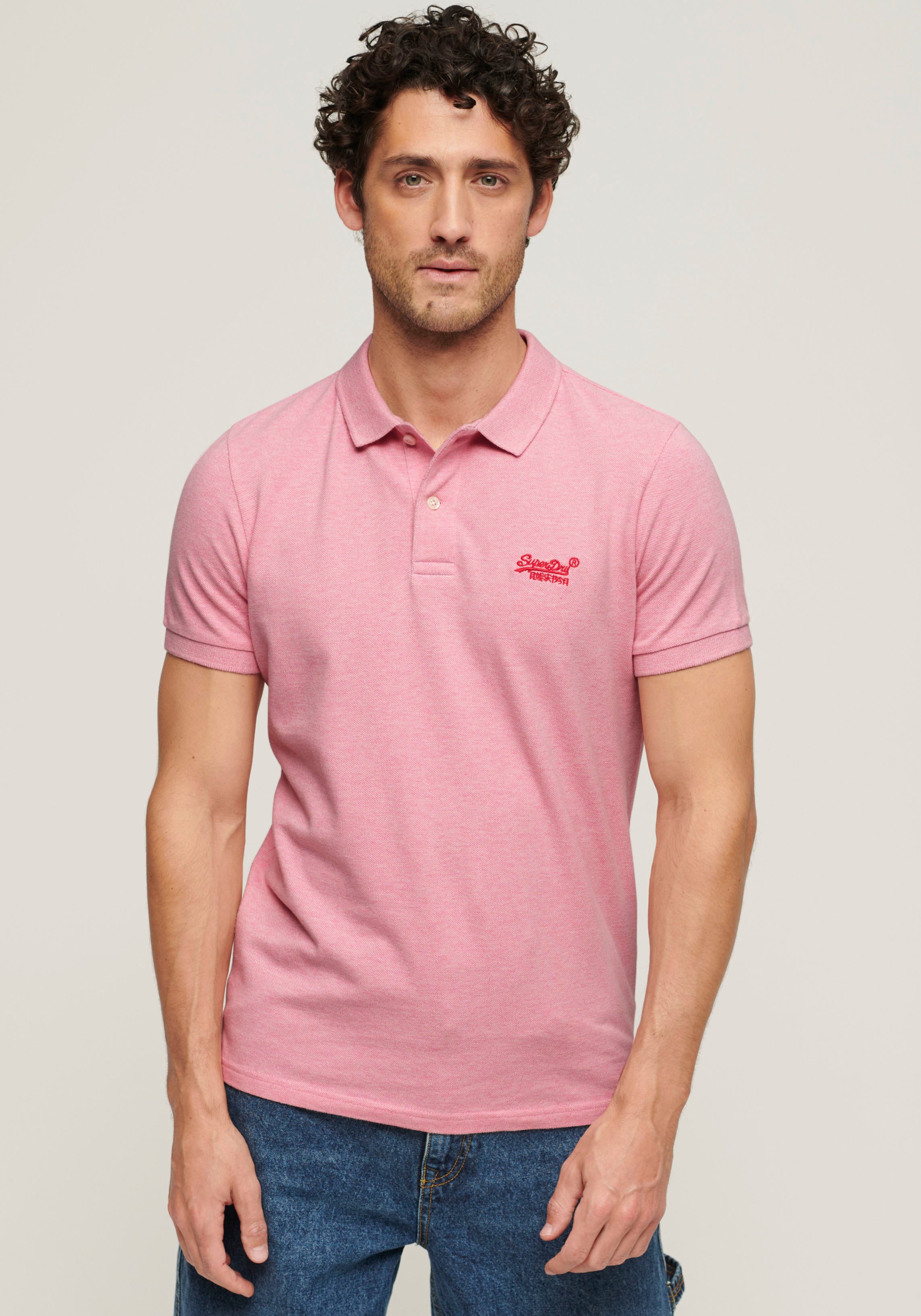 Superdry regular fit polo Classic Pique met logo rei