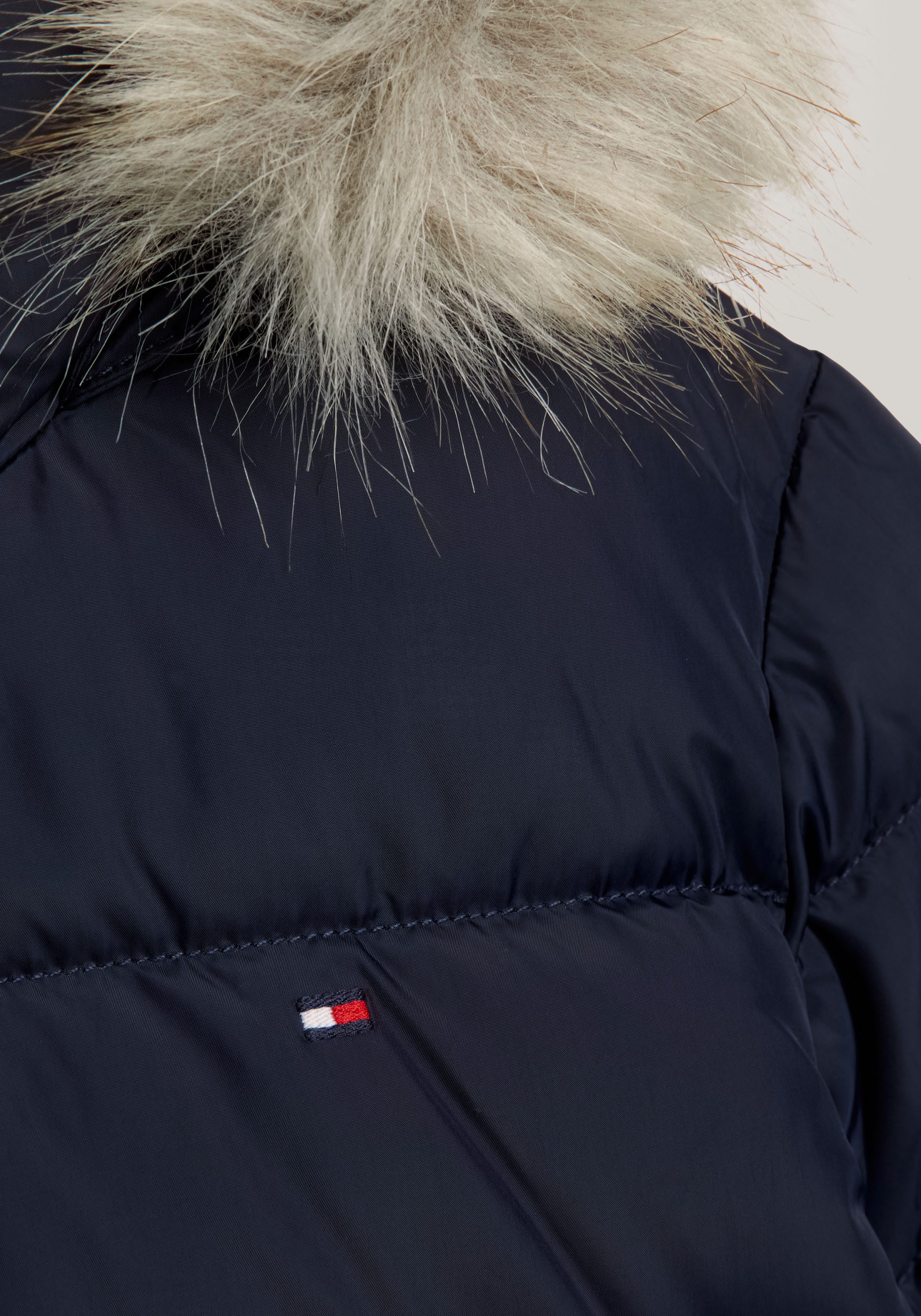 Tommy Hilfiger Gewatteerde jas ESSENTIAL FUR HOOD JACKET met imitatiebont bij de capuchon