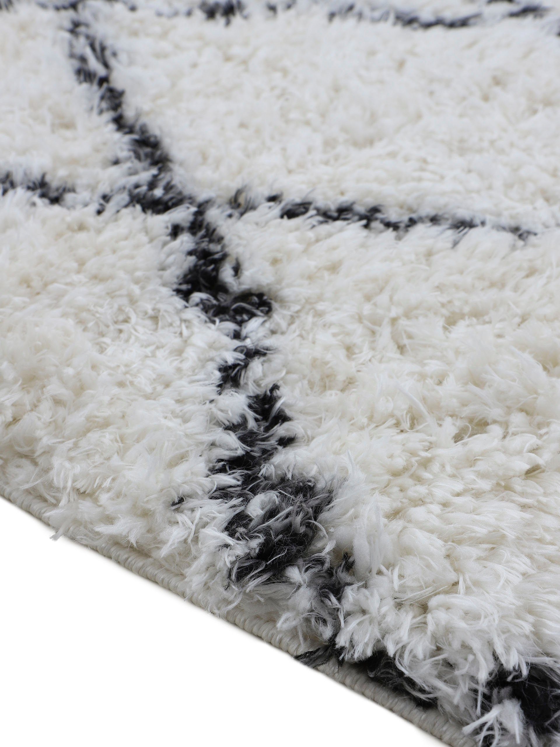 carpetfine Hoogpolig vloerkleed Eddy Shaggy lange pool met franje, sterke keus in maten, woonkamer