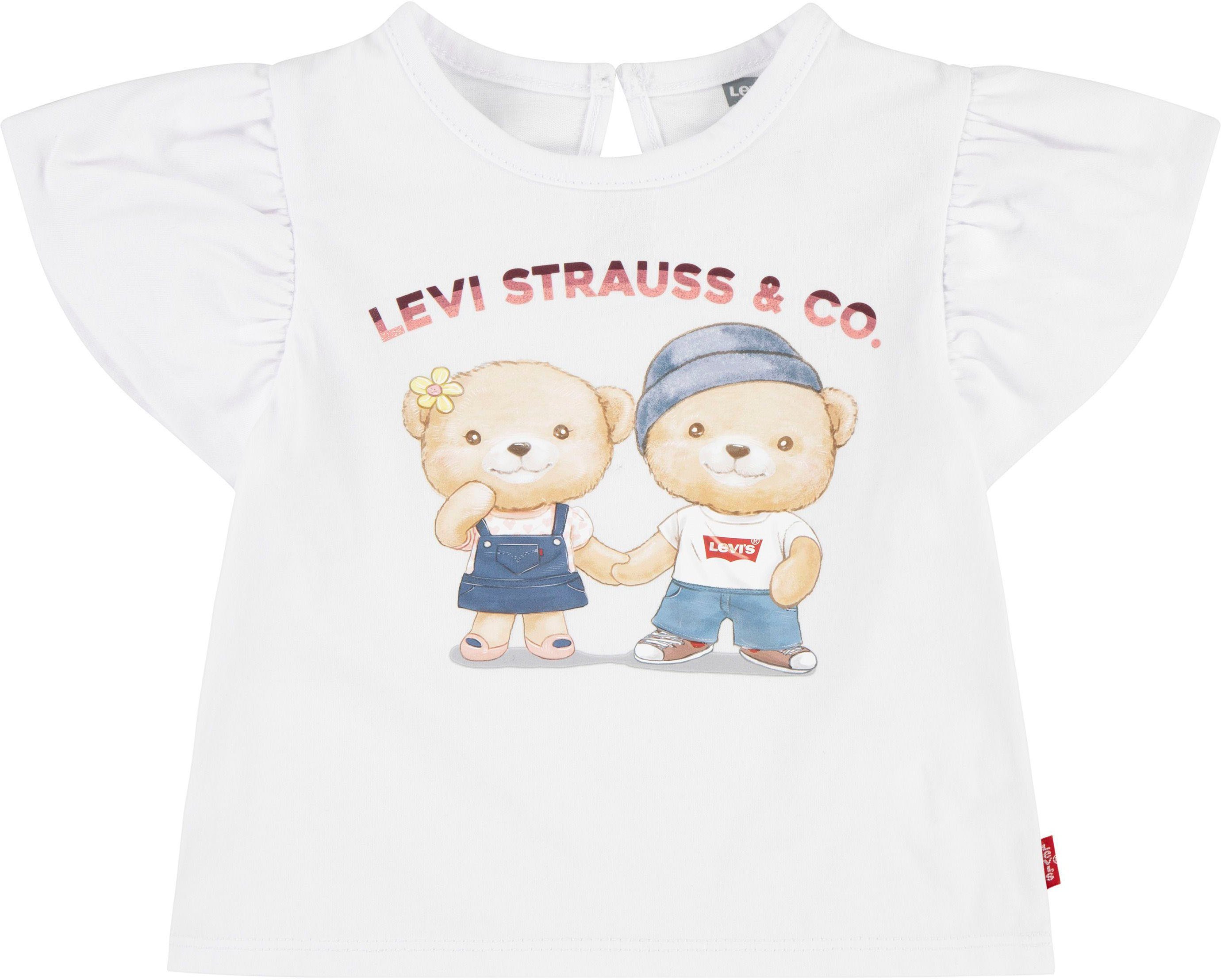 Levi's Kidswear Shirt met print LVG BEAR BUBBLE SLV TOP