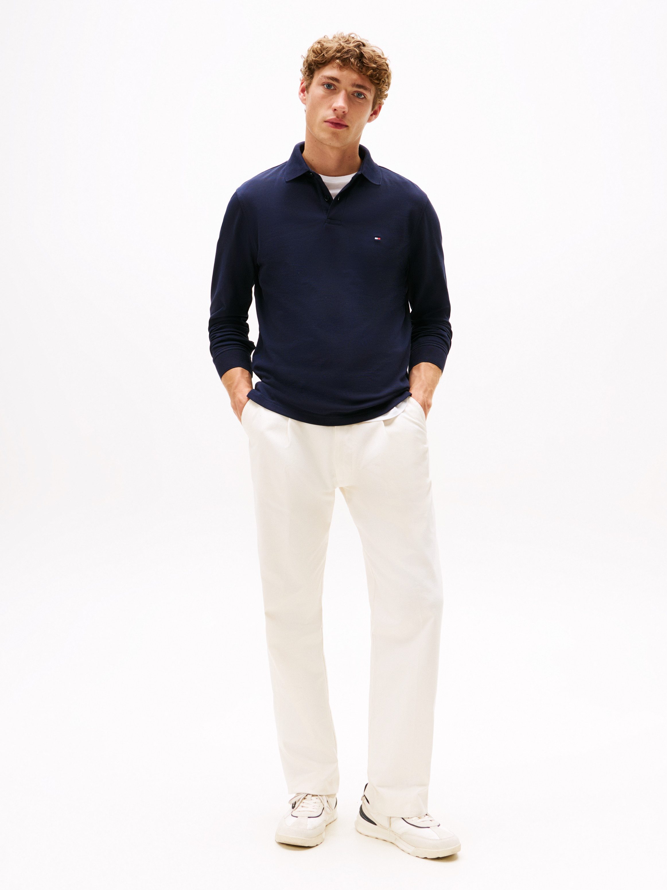 Tommy Hilfiger Poloshirt met lange mouwen 1985 REGULAR LS POLO