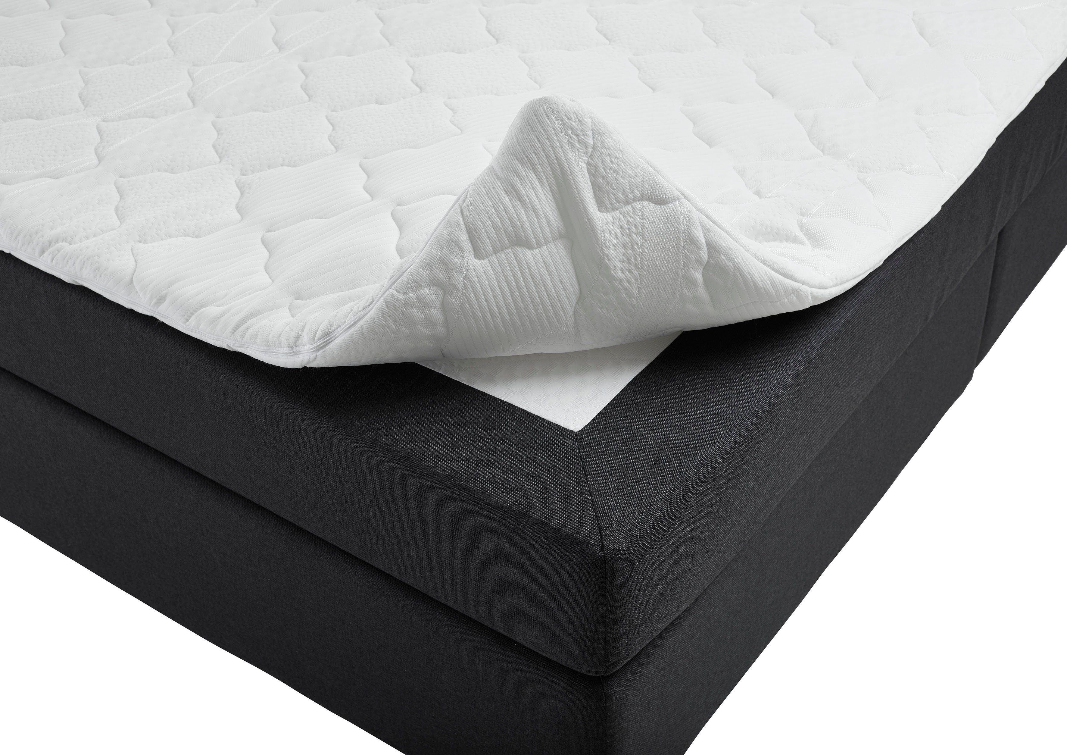ATLANTIC home collection Boxspring Helen Pocketveringsmatras en topmatras, naar keuze met bedkist