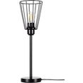 britop lighting tafellamp swan decoratieve lamp van metaal, bijpassende lm e27 - exclusief, made in europe (1 stuk) zwart