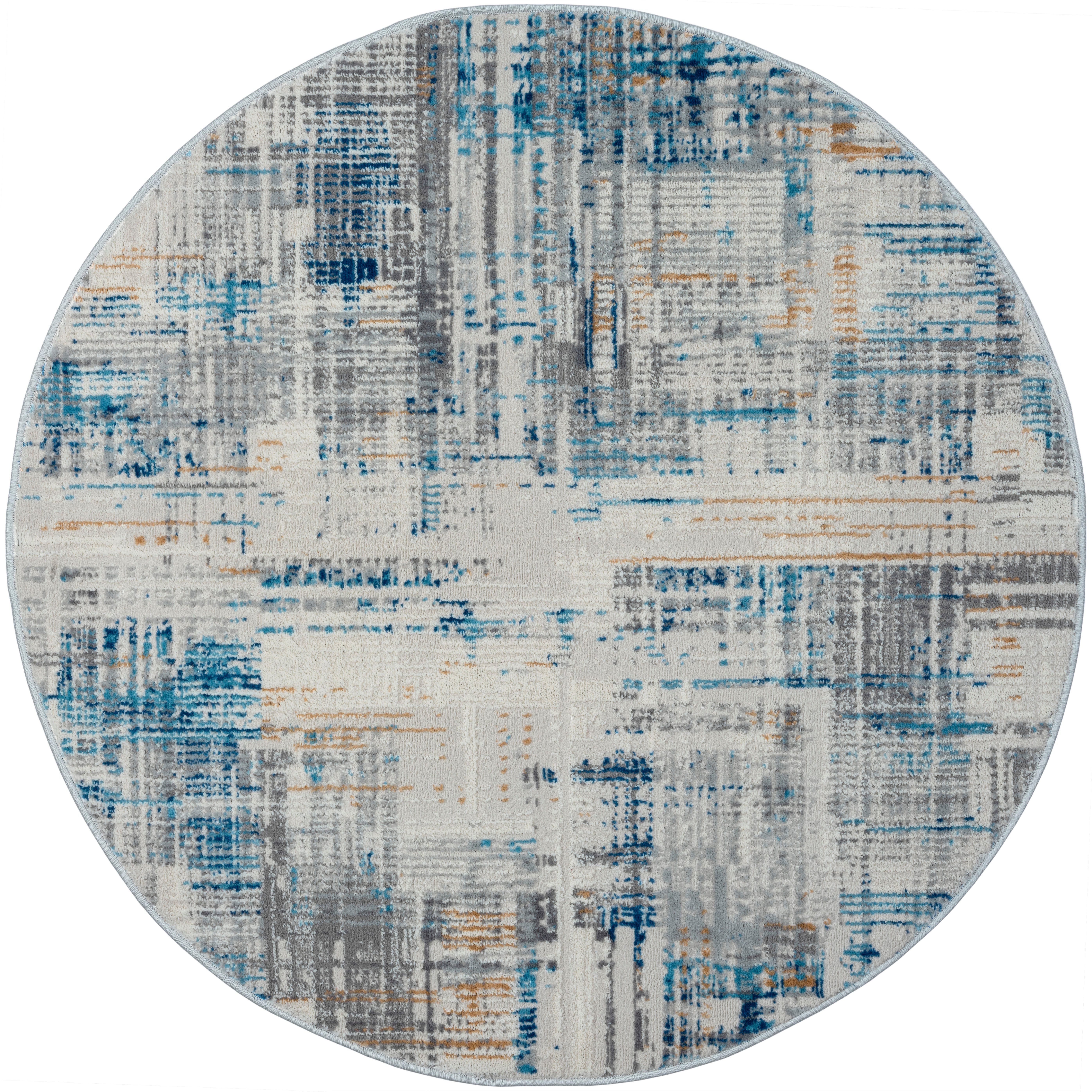 the carpet Everest - modern kortpolig tapijt woonkamer slaapkamer met hoog-laag-effect, 3D-effect, hoge pooldichtheid en aangenaam zacht, Beige, 80 x 150 cm