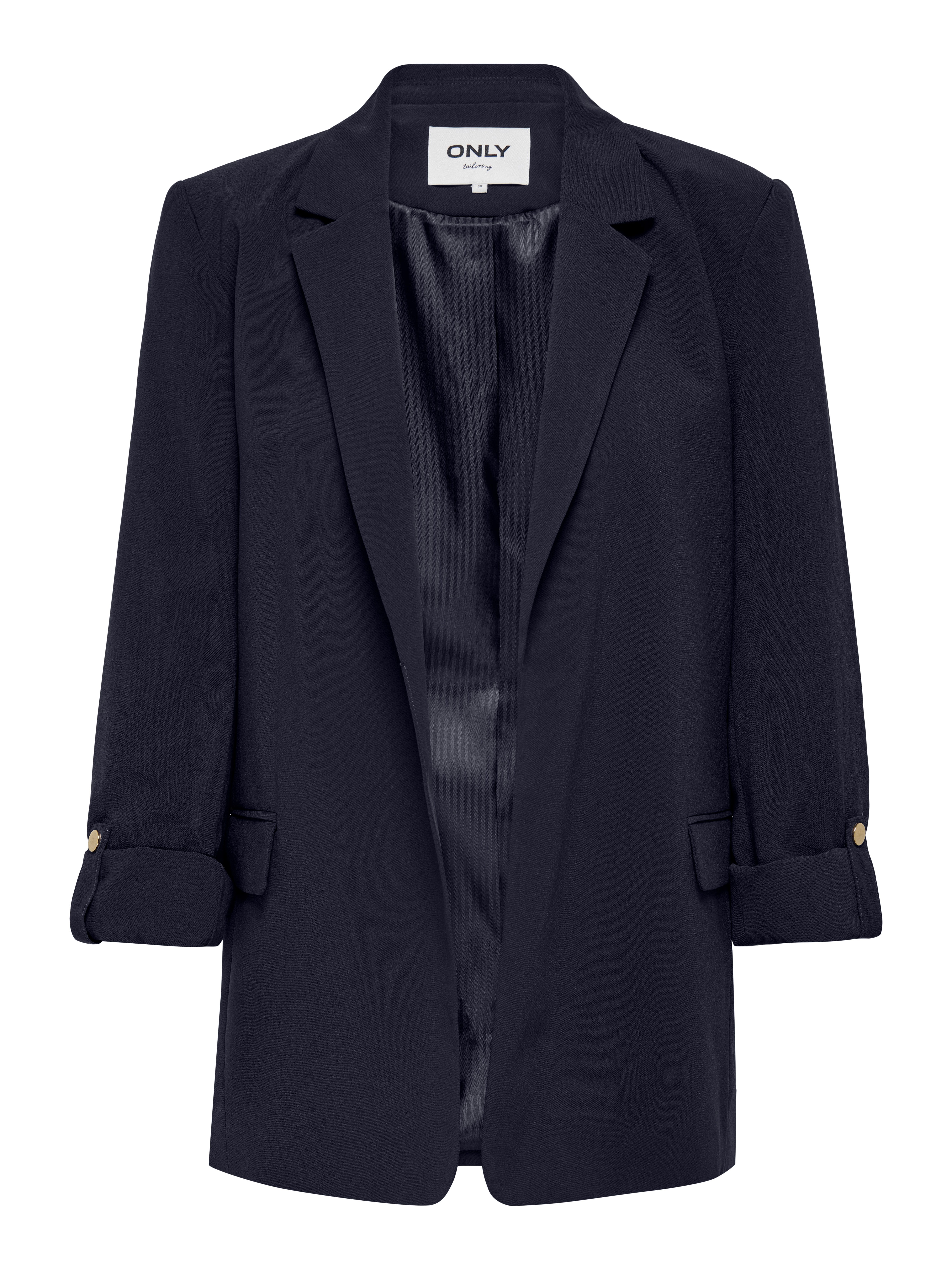Only Lange blazer ONLBLANCA LIFE 3/4 LOOSE BLAZER CC TLR dames lange blazers maat 36 blauw