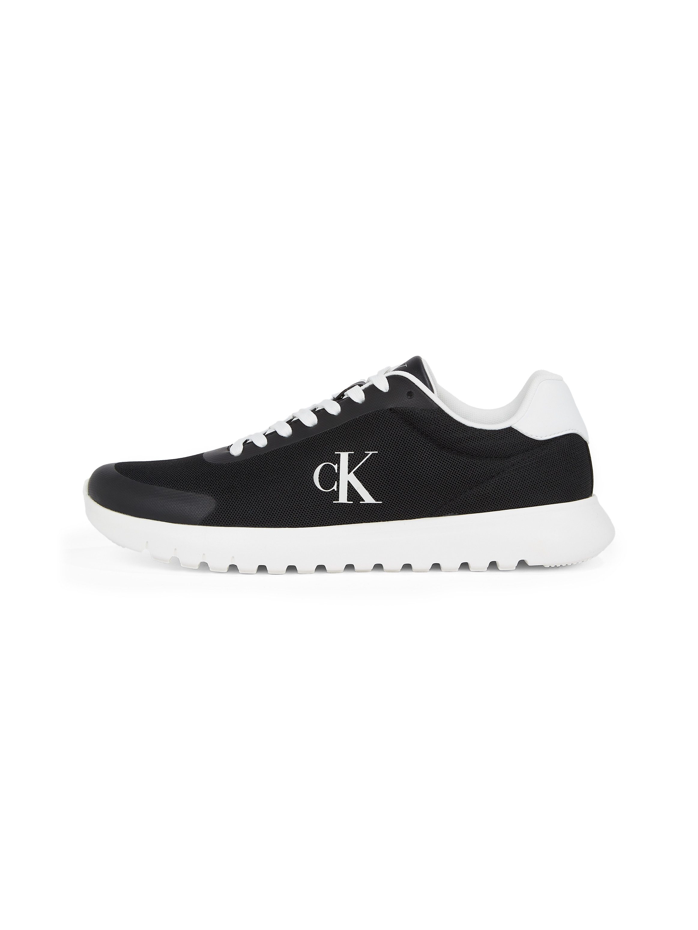 Calvin Klein Sneakers 3 EVA RUNNER MESH vrijetijdsschoen, lage schoen, veterschoen met contrast bies