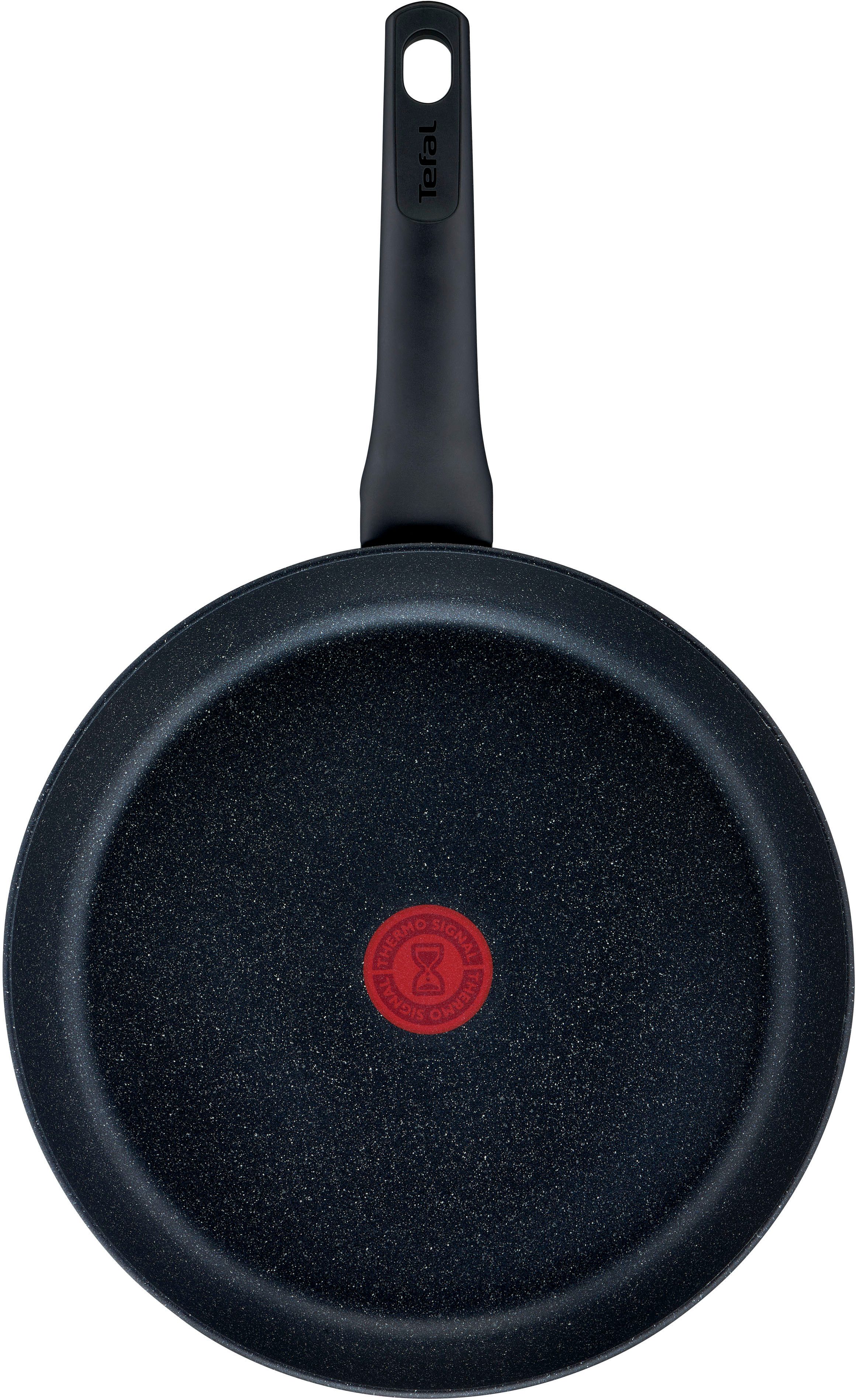 Tefal Koekenpan G28102 Black Stone Ø 20 cm Mineralia+ anti-aanbakverzegeling, thermo-signaal, inductiegeschikt