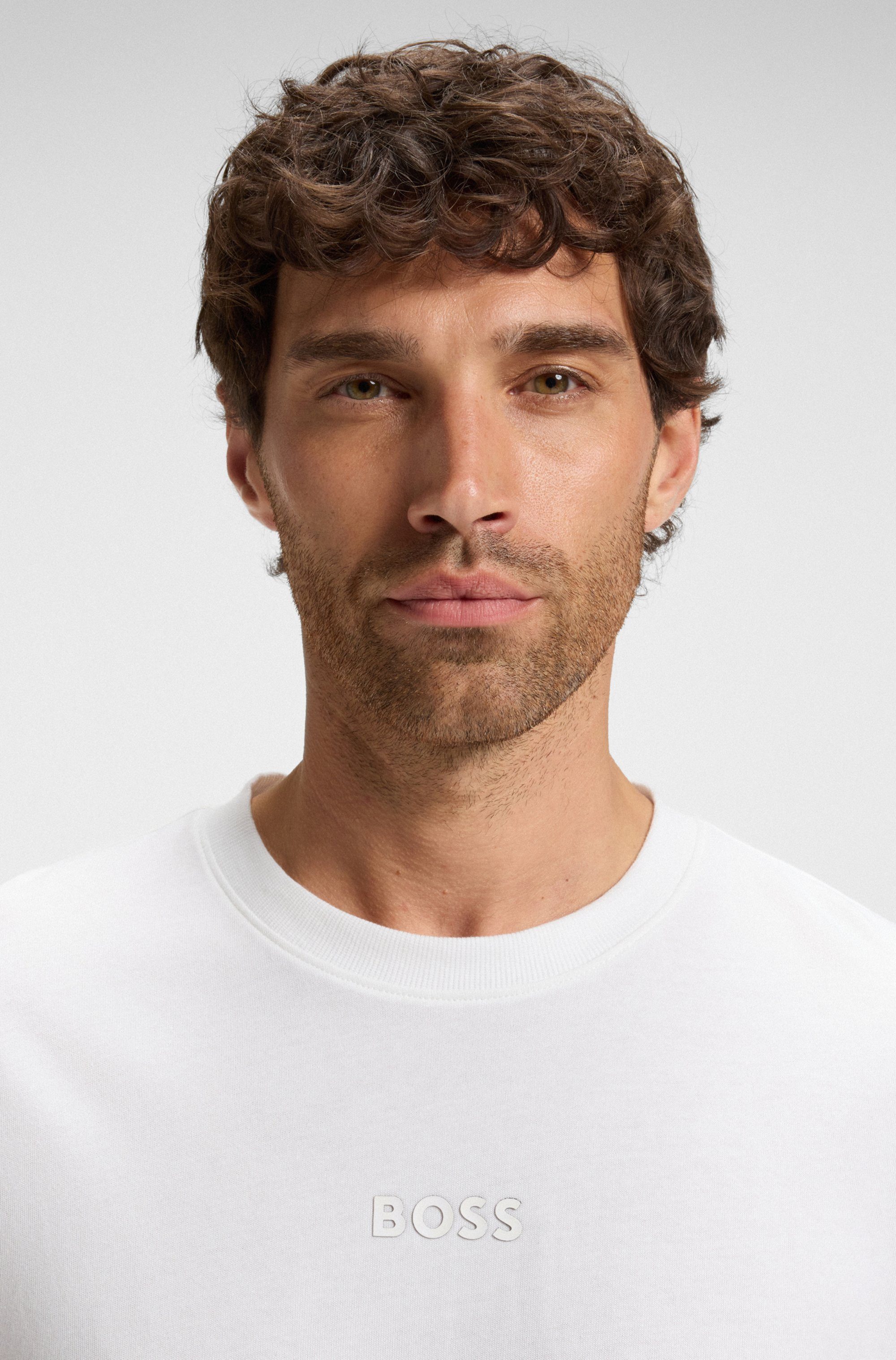 BOSS GREEN T-shirt Thee met een ronde hals