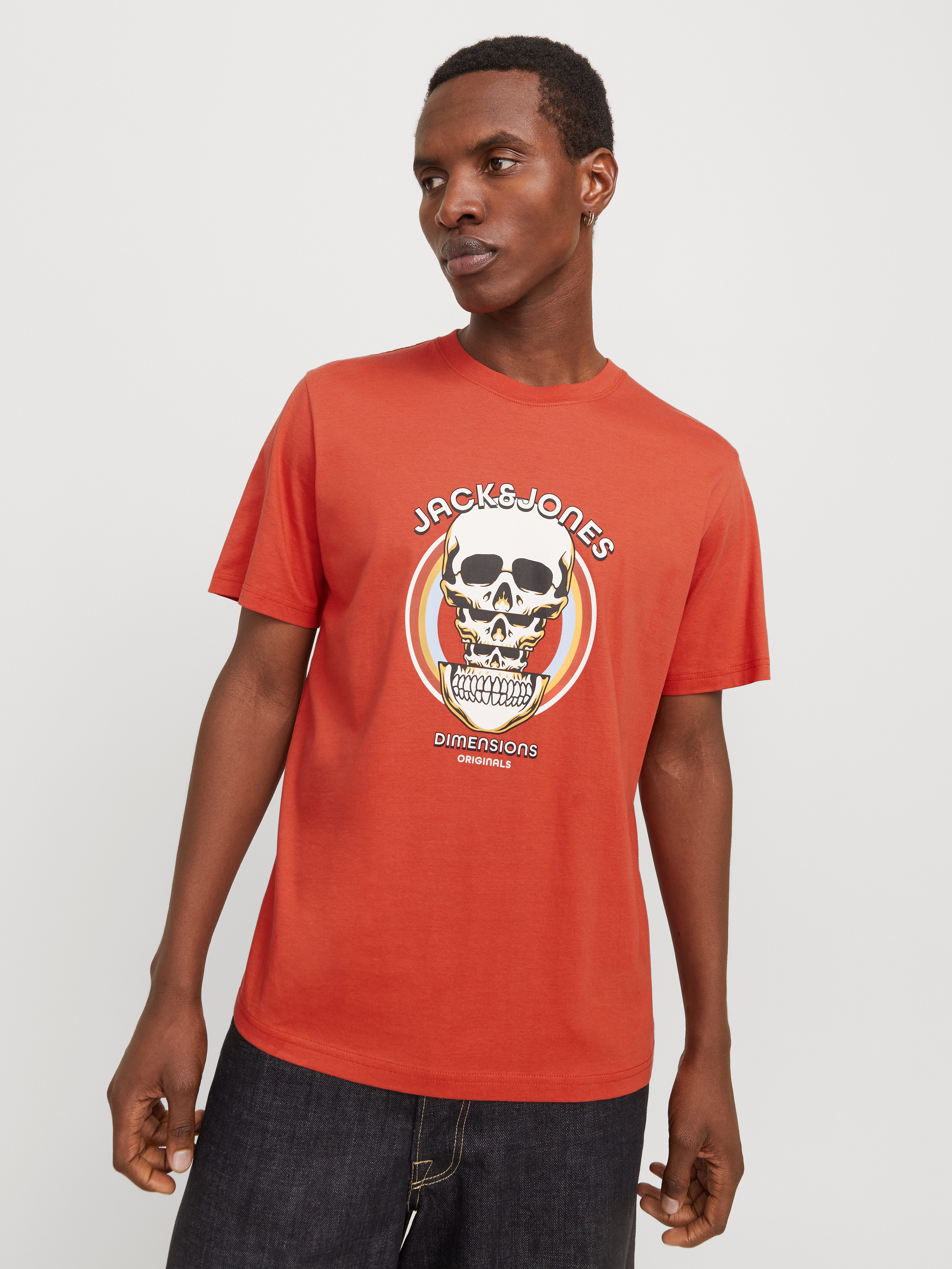 Jack & Jones T-shirt JORANATOMY SKULL TEE SS CREW NECK LN