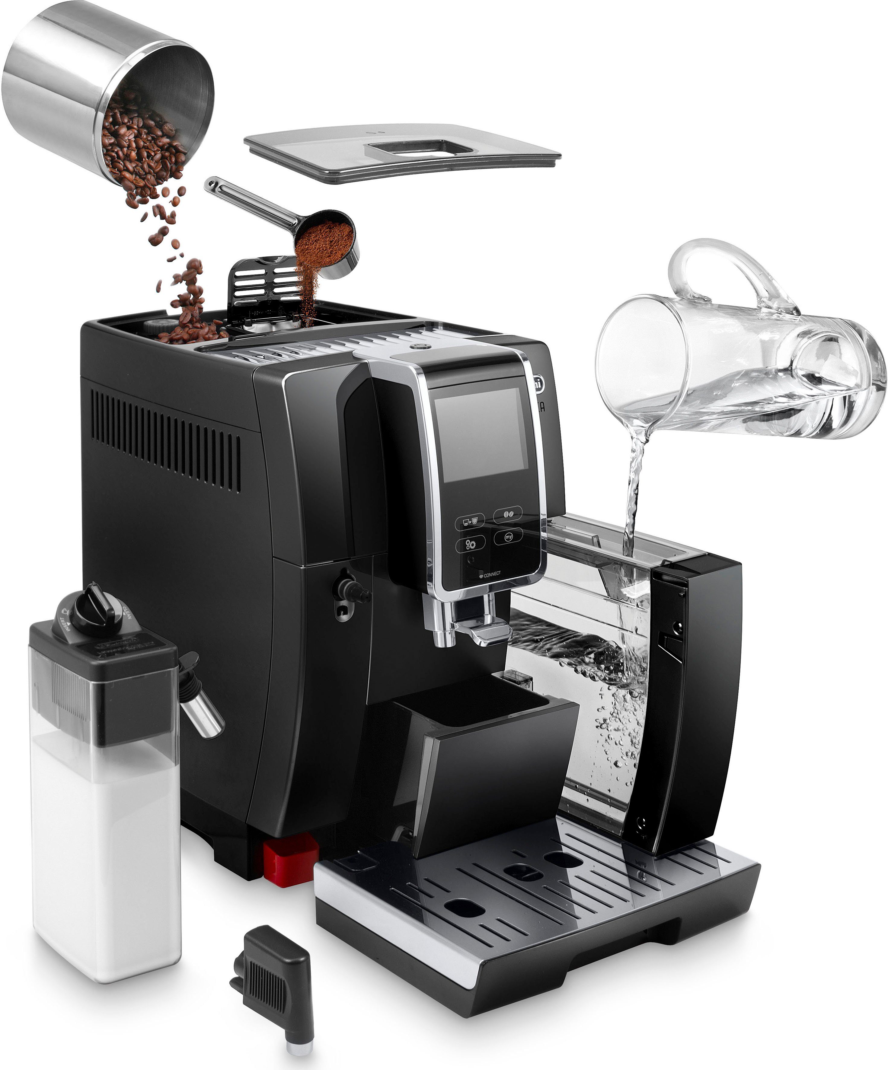 De'Longhi Volautomatisch koffiezetapparaat Dinamica Plus ECAM 370.70.B