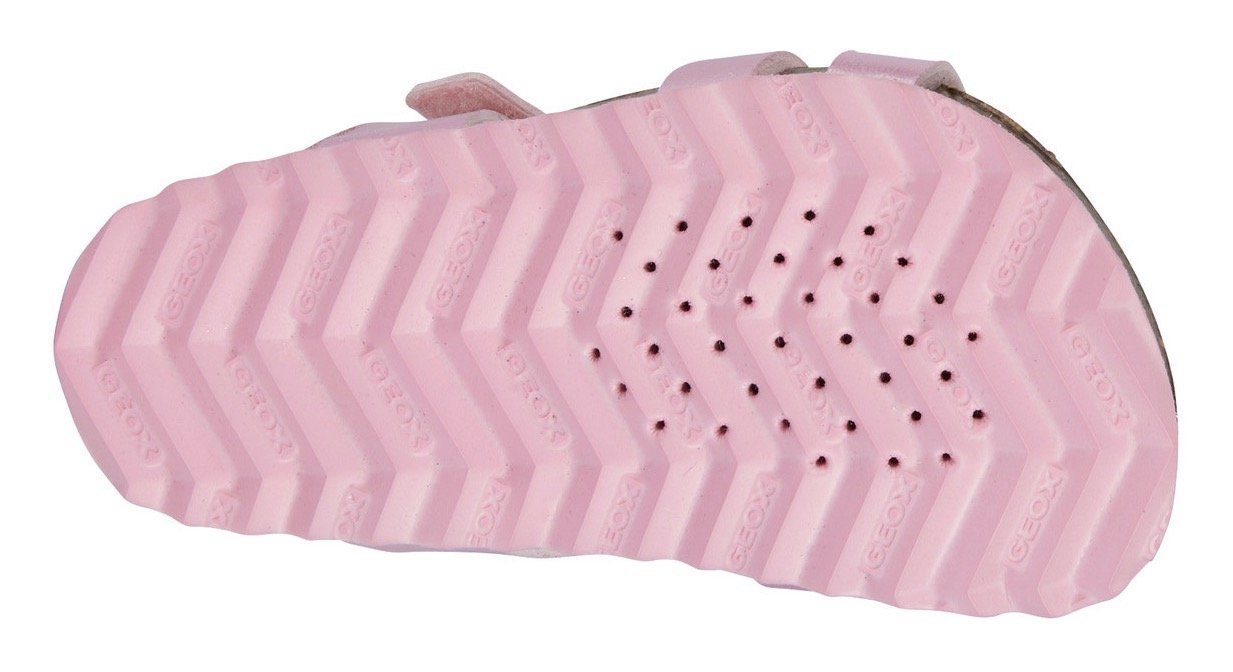 Geox Sandalen B SANDAL CHALKI GIRL , zomerschoen, klittenbandschoen, sandaal, met glitterend hartje