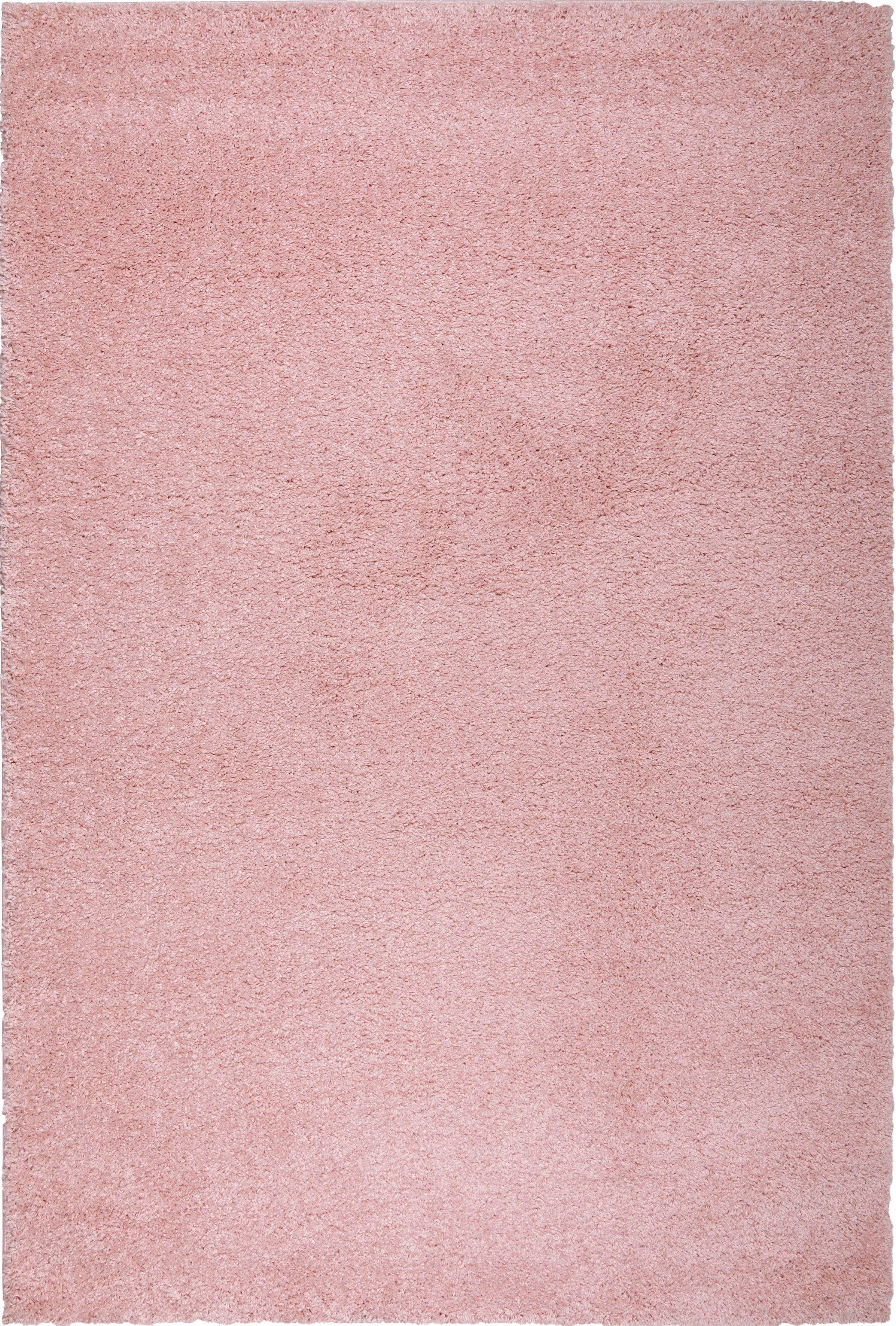 Bruno Banani Hoogpolig vloerkleed Shaggy Soft geweven, uni kleuren, bijzonder zacht en knuffelig, klantenfavoriet