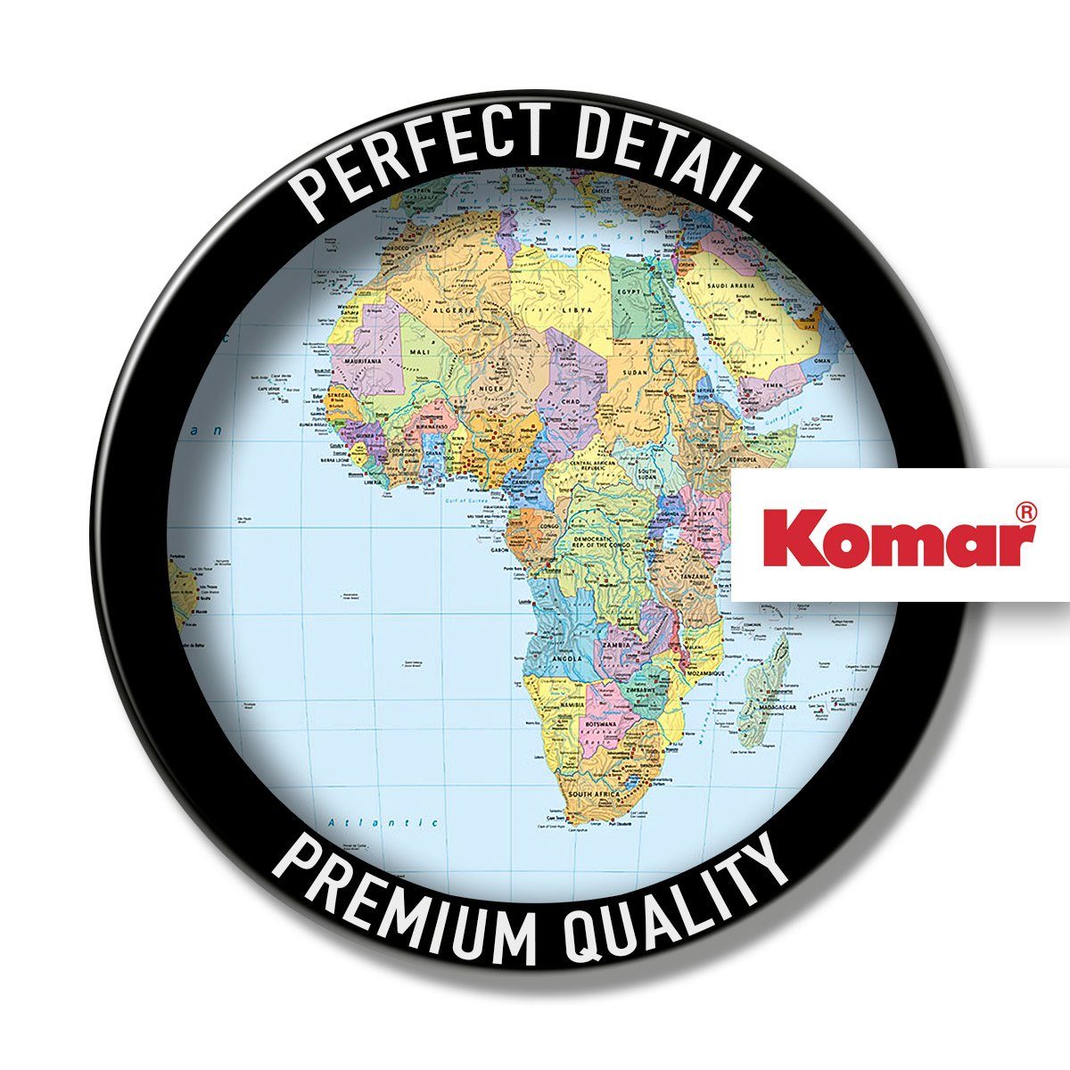 Komar Fotobehang World Map - Afmeting 270 x 188 cm (1 stuk)