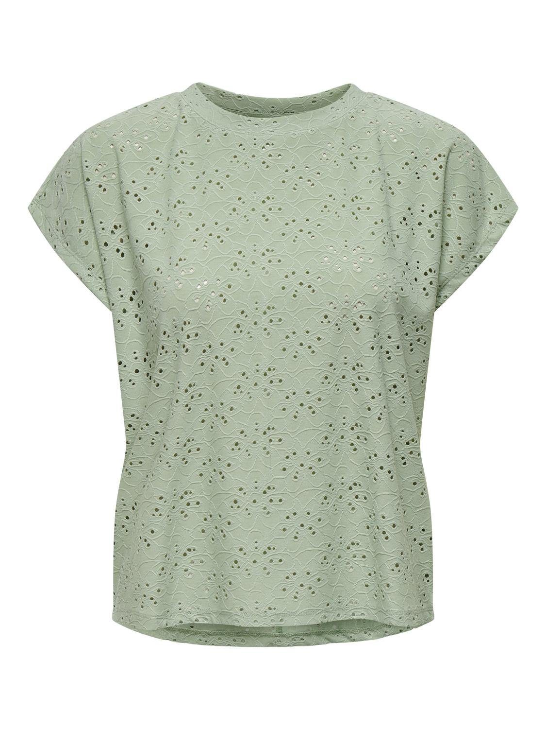 Only Shirt met korte mouwen ONLSMILLA S/S TOP JRS NOOS