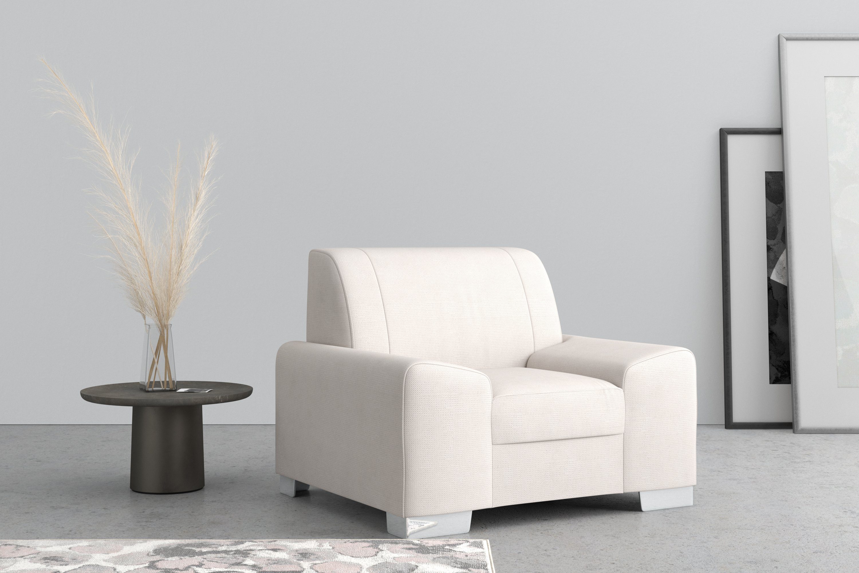 DOMO collection Fauteuil Anzio optioneel met veerkern