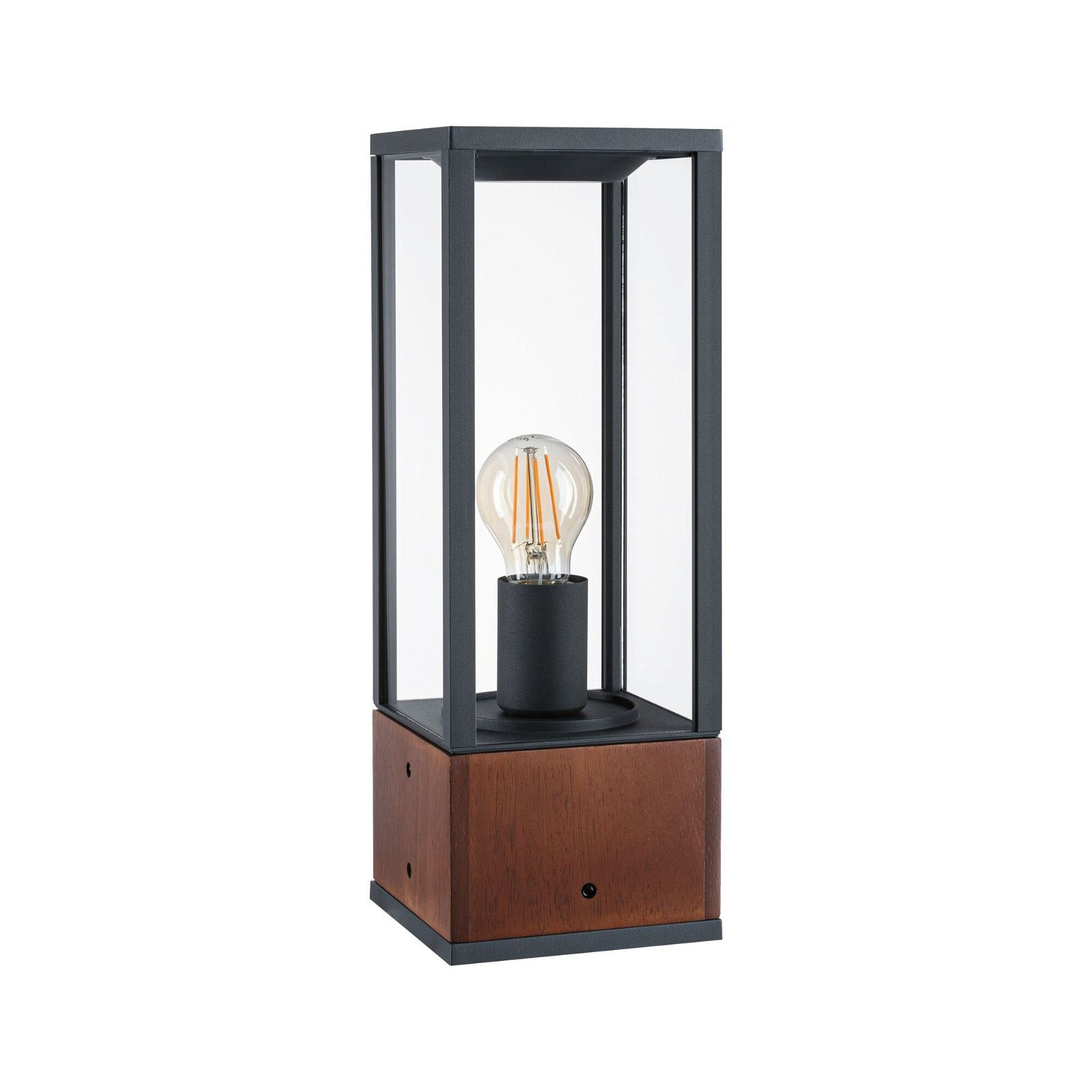 Paulmann Led-tuinlamp Lichtobject Timba IP44 vierkant 400mm max. 60W 230V E27 Hout (1 stuk)