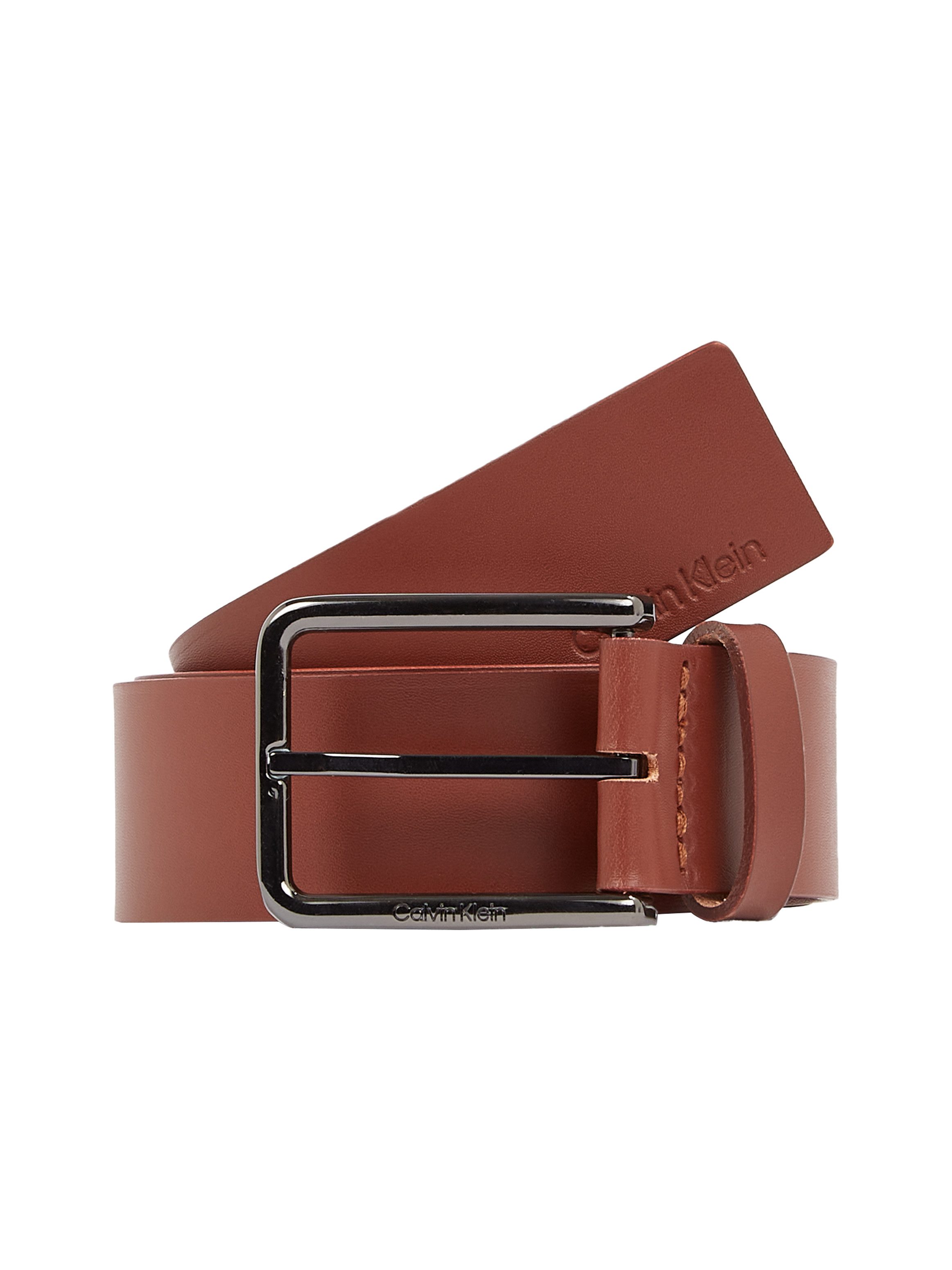 Calvin Klein Leren riem WARMTH 35MM met gestempeld logo
