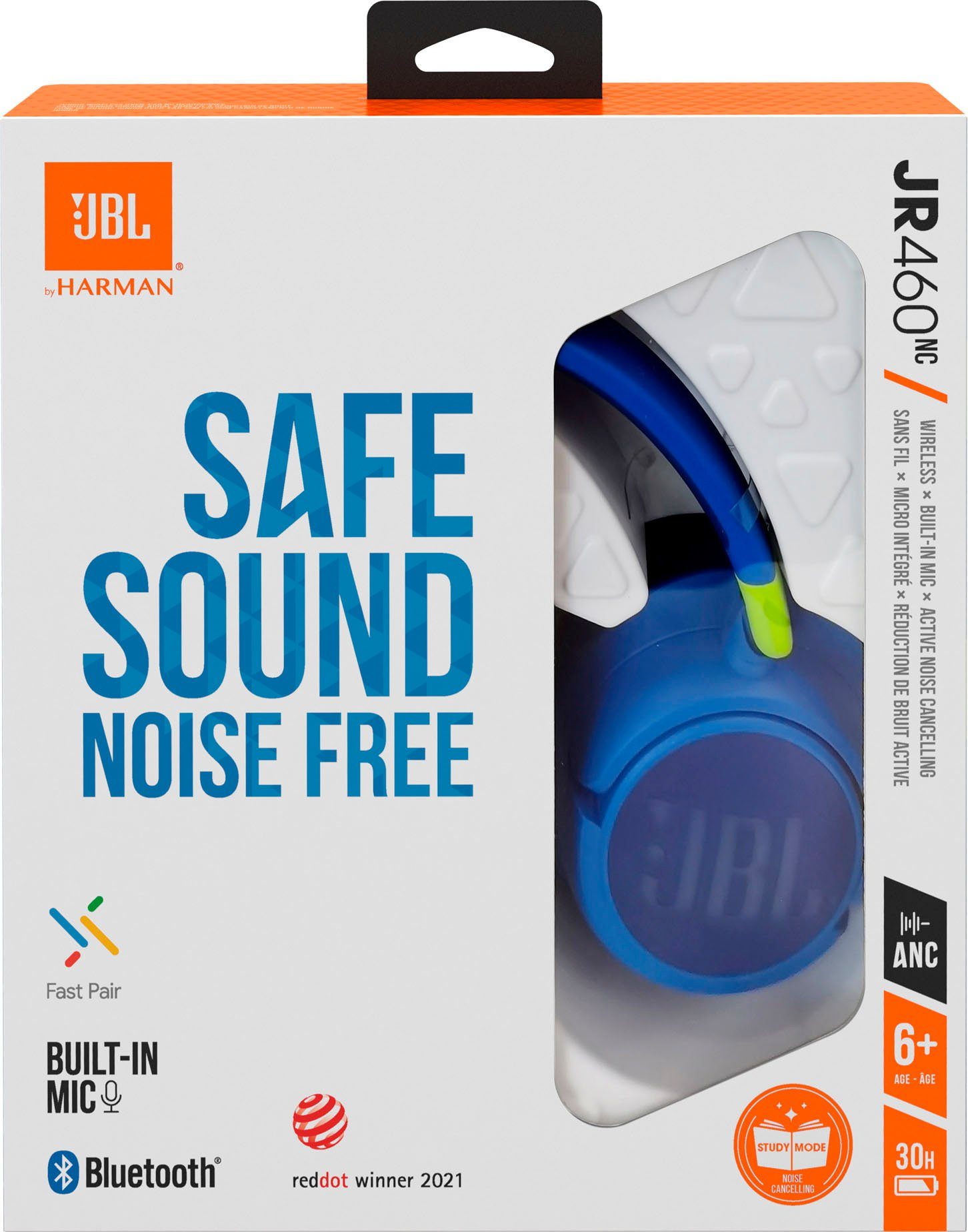JBL Kinder koptelefoon JR460NC Active Noise Cancelling