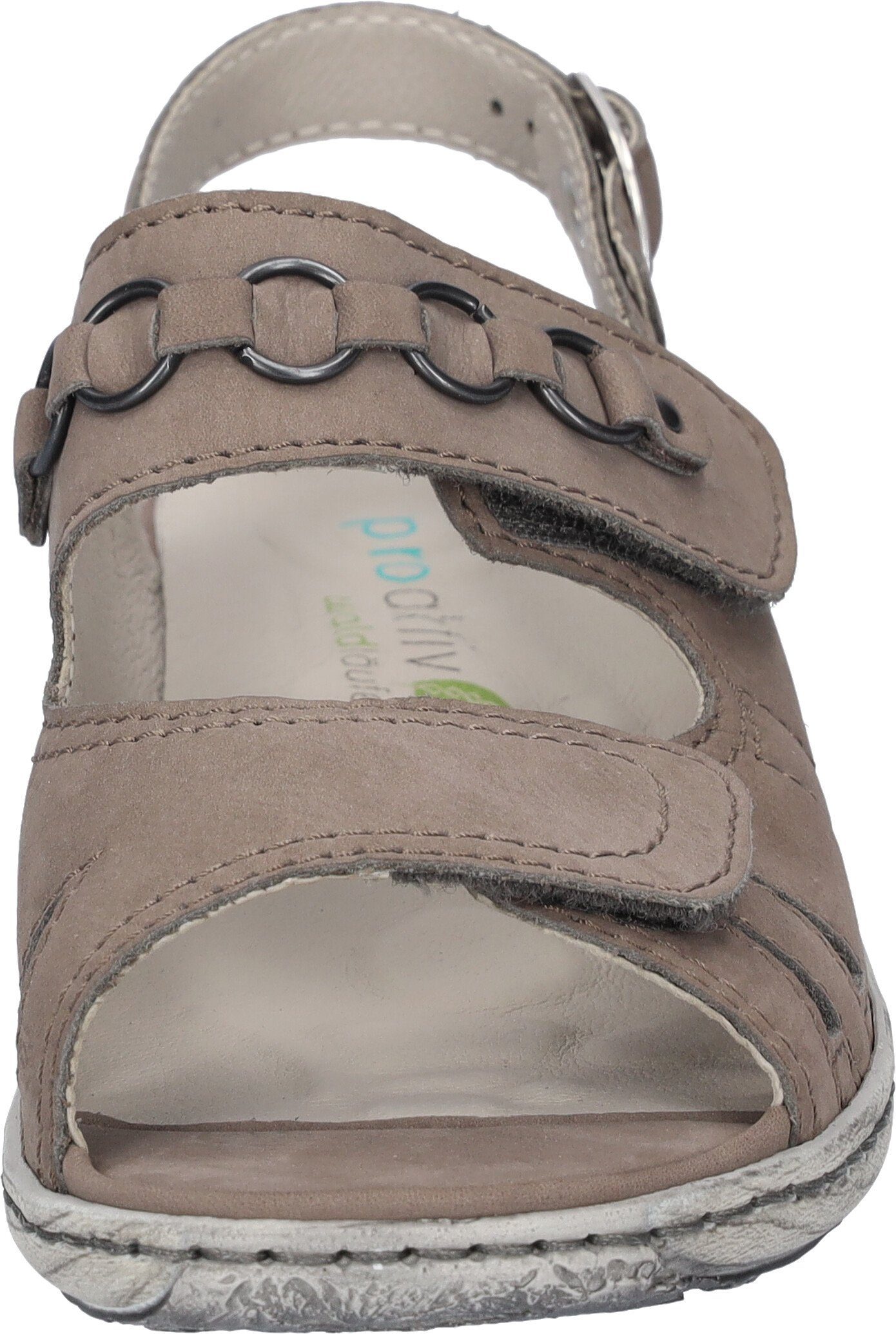 Waldläufer Sandalen Garda zomerschoen, sandaal, sleehak, met drukknoop, g-breedte
