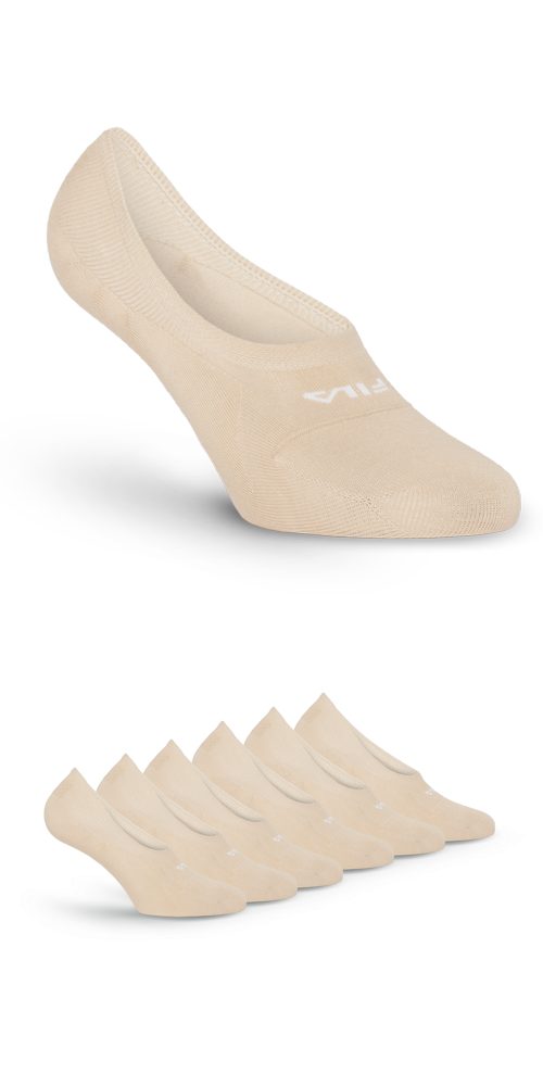 Fila Enkelsokken met logo-opschrift (6 paar, Set van 6) unisex sokken maat 35-38 beige