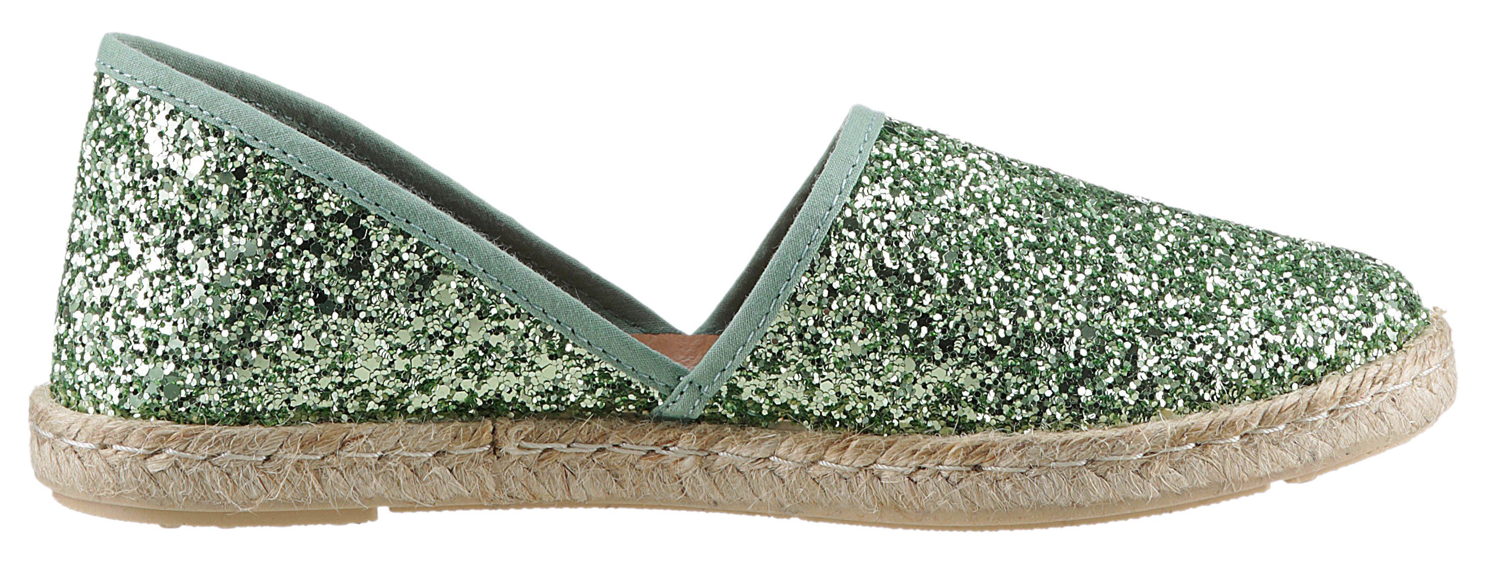 VERBENAS Espadrilles CARMEN GLITTER , slipper, zomerschoen, strandschoen met glitter