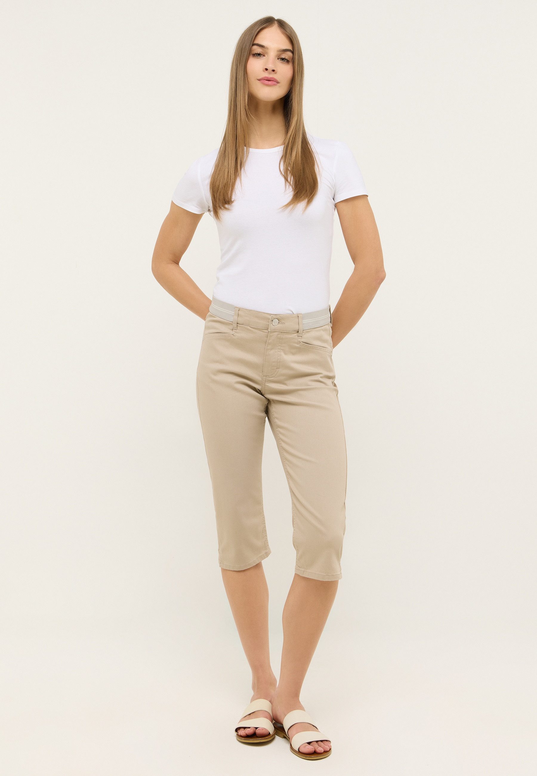 ANGELS Capri jeans ANACAPRI SPORTY met elastische tailleband