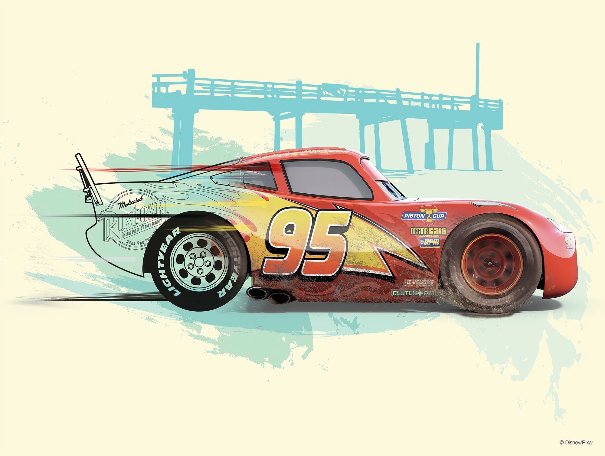 Komar Artprint Cars Lightning McQueen