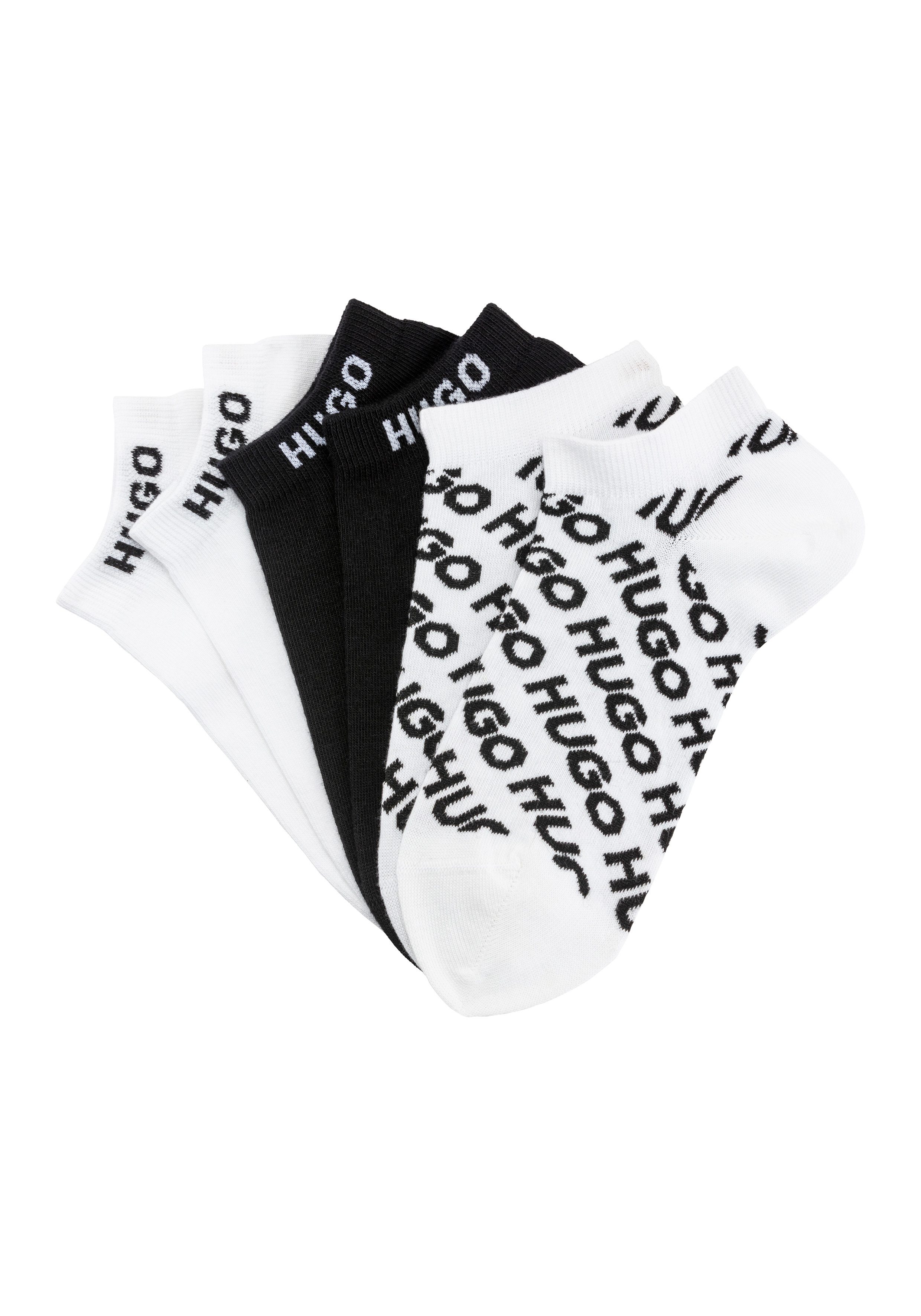 HUGO underwear Vrijetijdssokken 3P AS UNI LOGO CC W met hugo logo-opdrukken