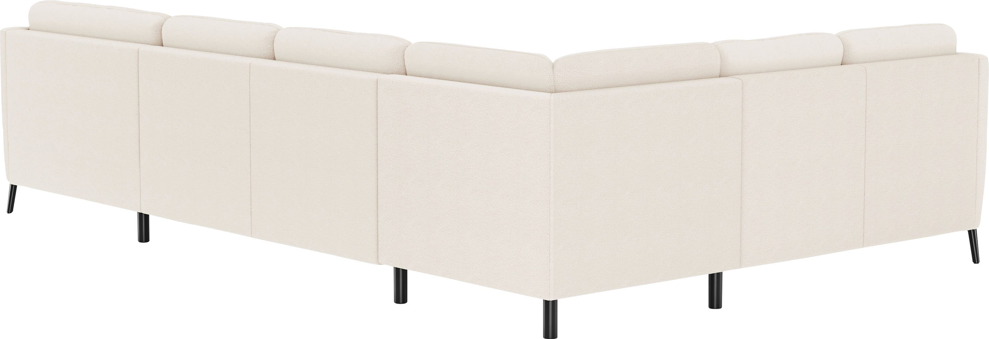 sit&more Zithoek Soul U-model optioneel met bedfunctie en bedlade of lade