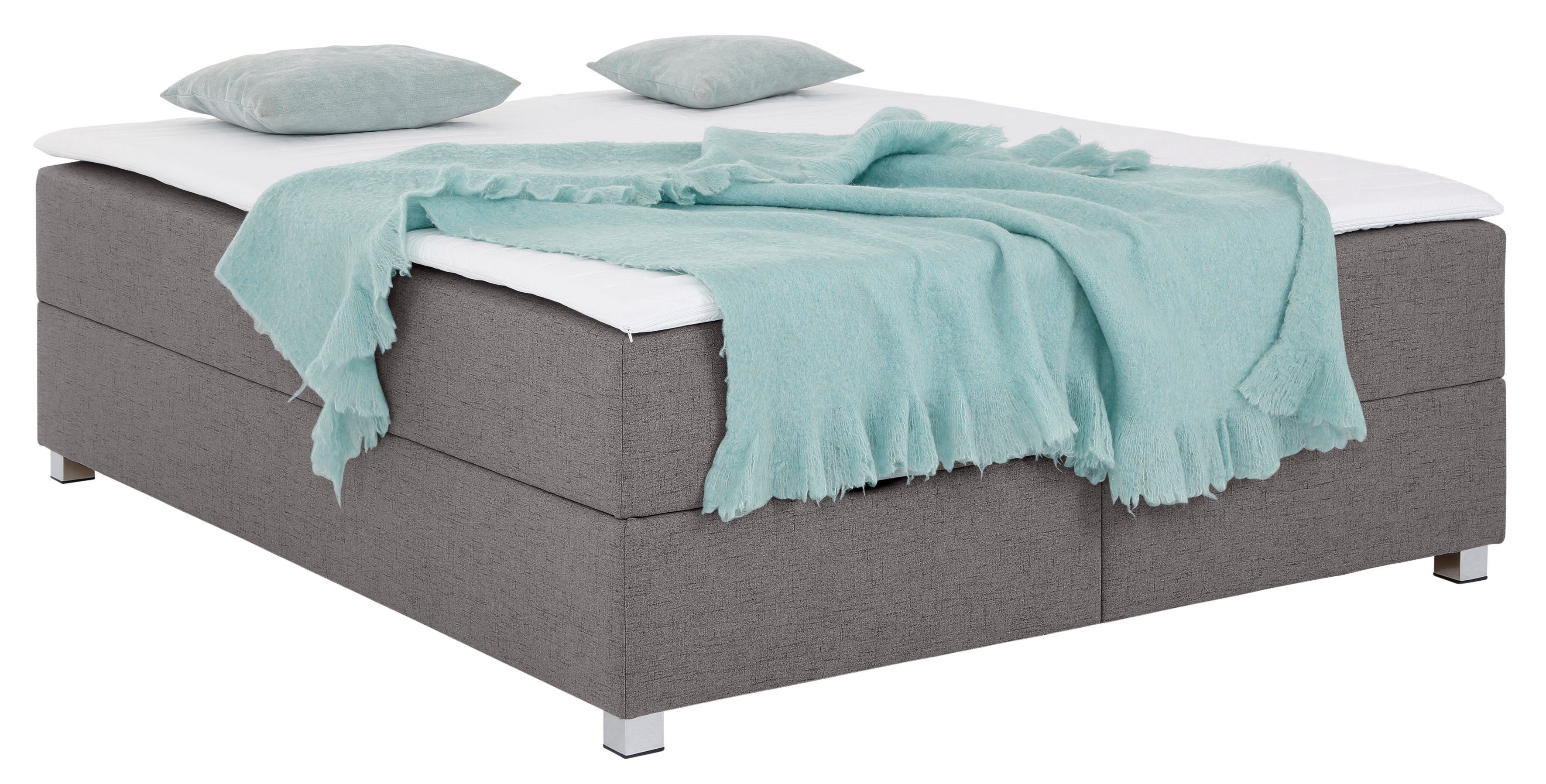 INOSIGN Boxspring Alexis zonder hoofdbord - ideaal voor ruimtes met schuine plafonds, in 4 breedten